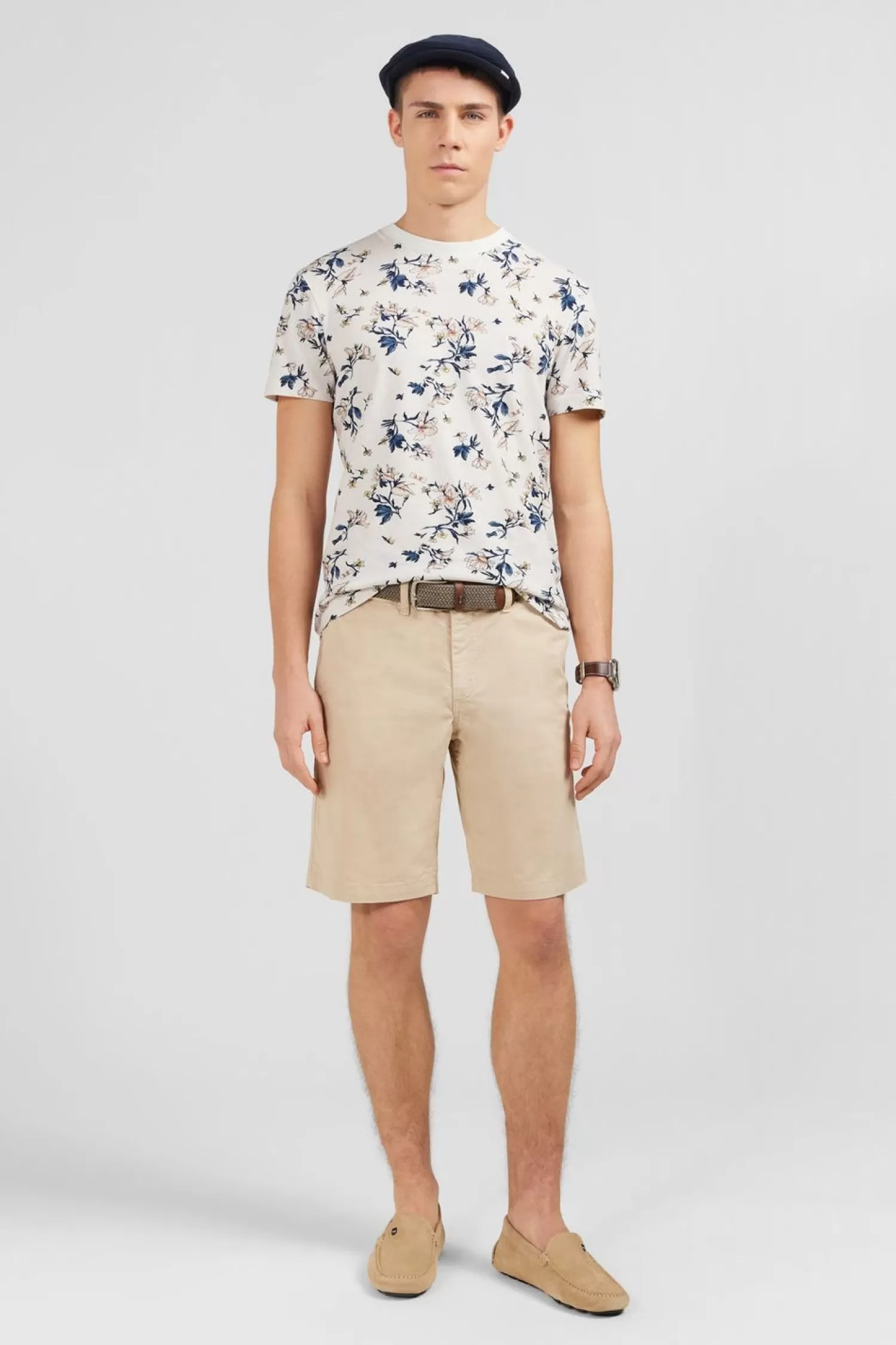 Eden Park Bermuda Beige Uni-Homme Shorts Et Bermudas