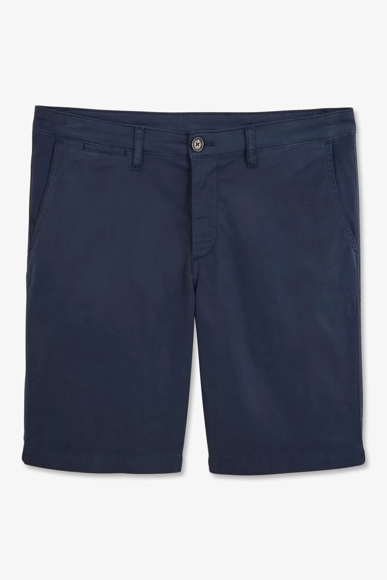 Eden Park Bermuda Bleu Fonce Uni-Homme Shorts Et Bermudas