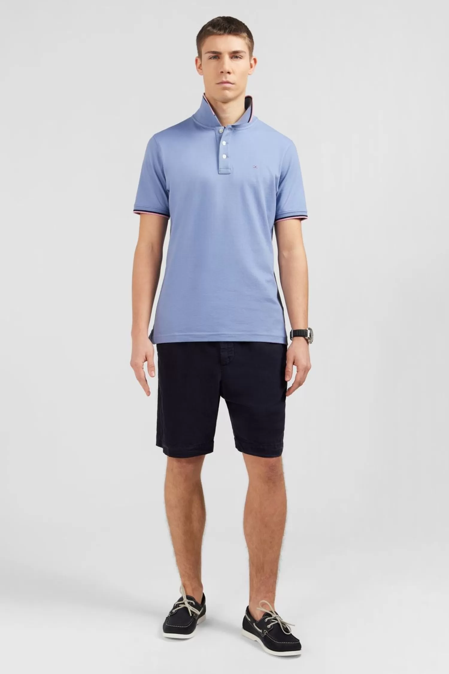 Eden Park Bermuda Bleu Marine A Taille Elastiquee-Homme Shorts Et Bermudas