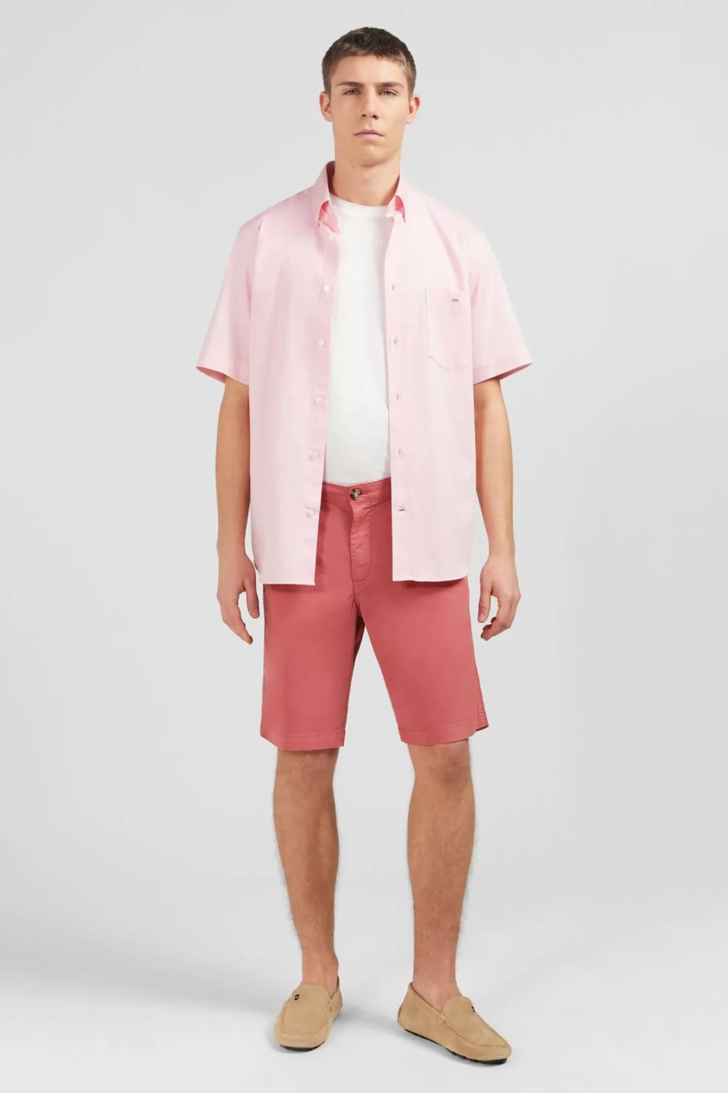 Eden Park Bermuda Brique Uni-Homme Shorts Et Bermudas