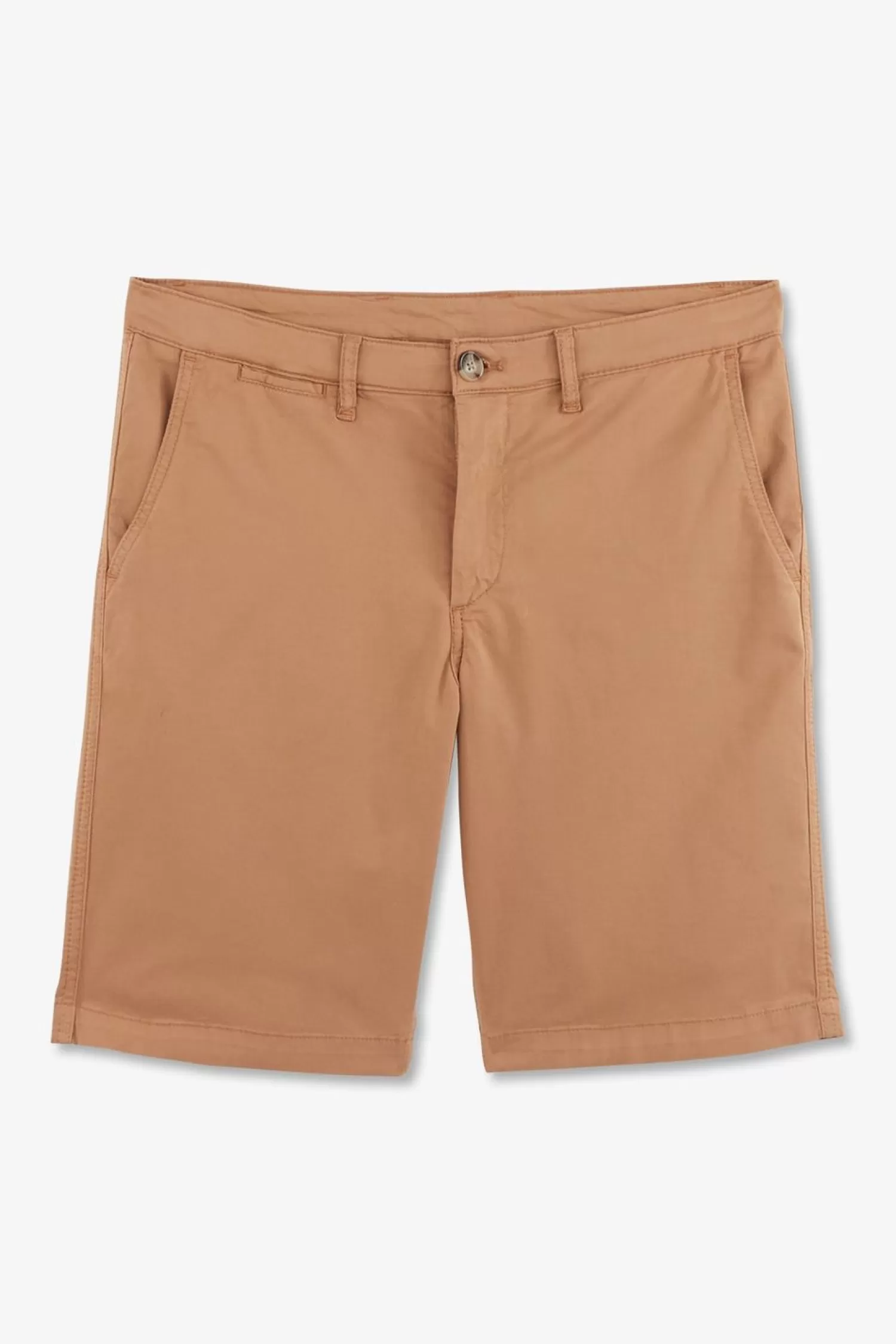 Eden Park Bermuda Marron Clair Uni-Homme Shorts Et Bermudas