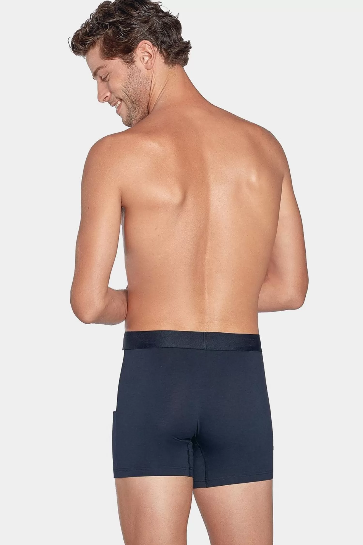 boxer_colorblock_marine_rouge_et_gris_en_coton_stretch_2.webp Eden Park Boxer Colorblock Marine Rouge Et Gris En Coton Stretch-Homme Sous-Vêtements