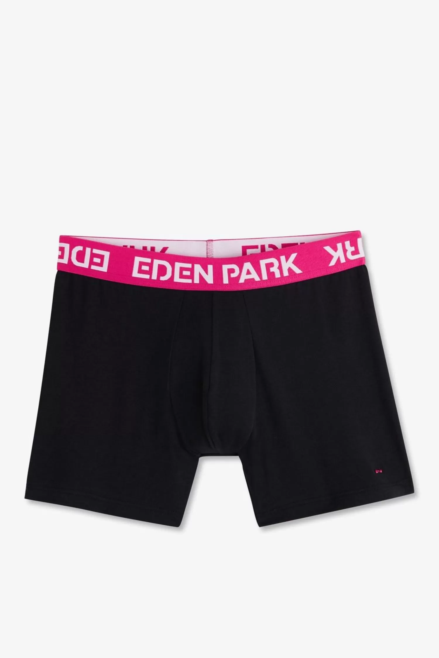 Eden Park Boxer Marine A Ceinture Elastique Rose En Coton Stretch-Homme Sous-Vêtements