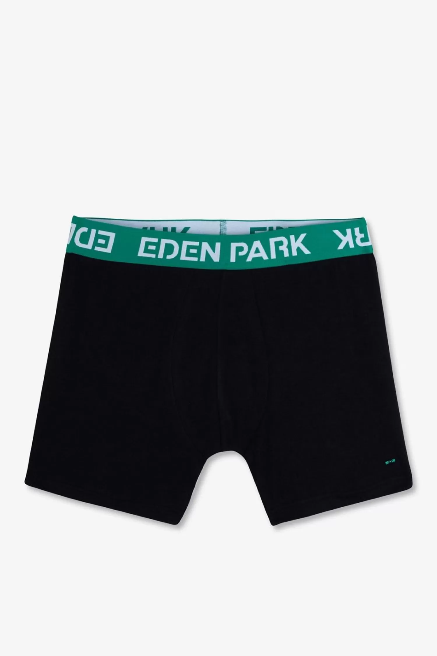 Eden Park Boxer Marine A Ceinture Elastique Verte En Coton Stretch-Homme Sous-Vêtements