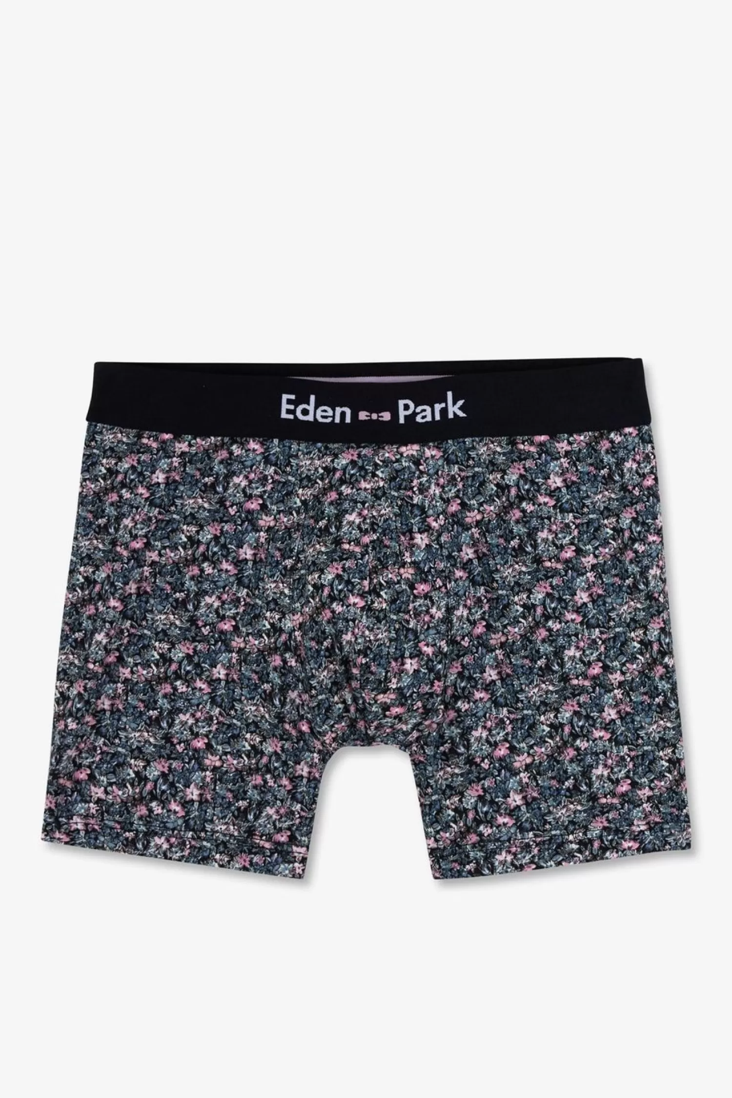 Eden Park Boxer Marine Micro Imprime Fleurs En Coton Stretch-Homme Sous-Vêtements