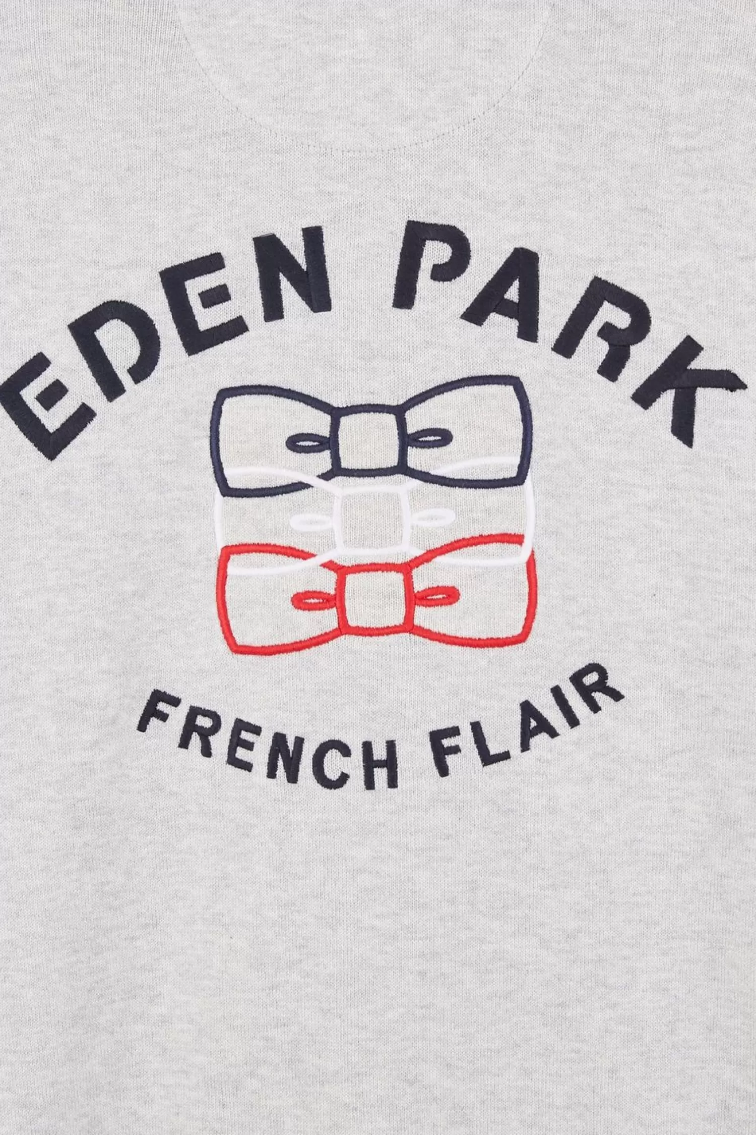 cardigan_zippe_gris_en_coton_embleme_tricolore_3.webp Eden Park Cardigan Zippe Gris En Coton Embleme Tricolore-Homme Cardigans