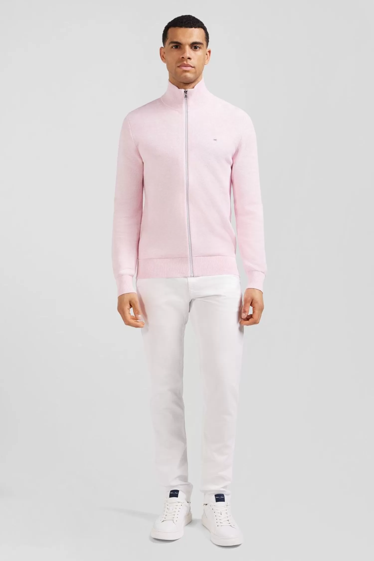 Eden Park Cardigan Zippe Rose-Homme Cardigans