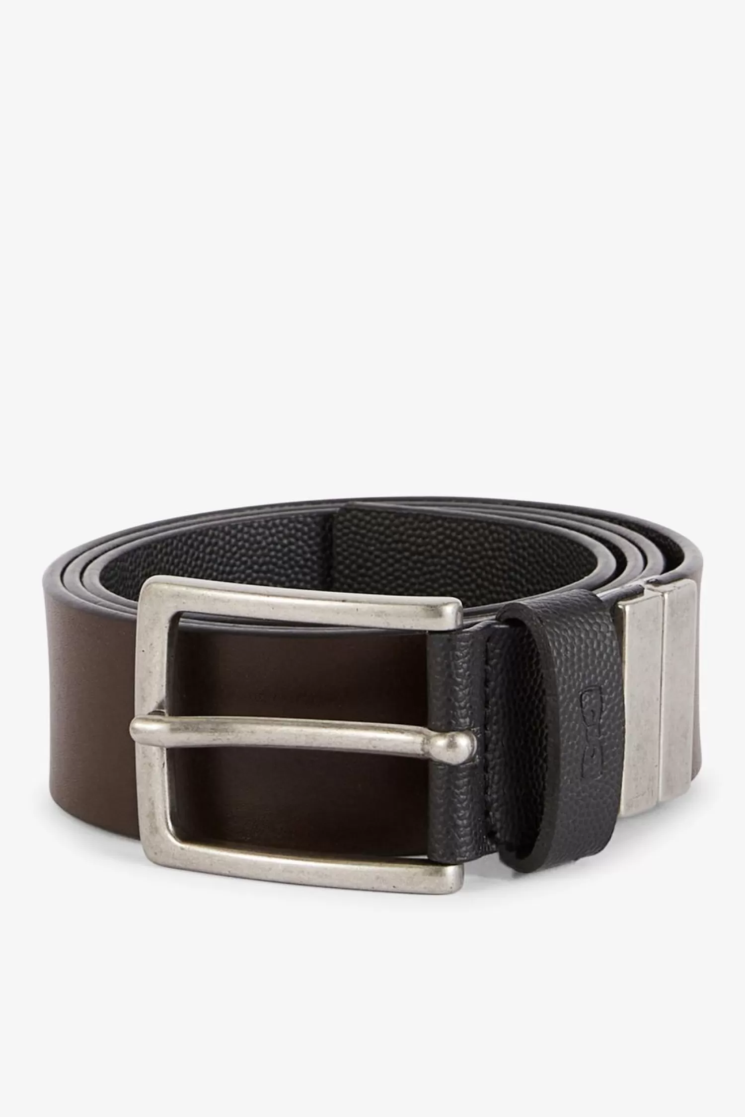 Eden Park Ceinture En Cuir Reversible Boucle En Metal Argente-Homme Ceintures