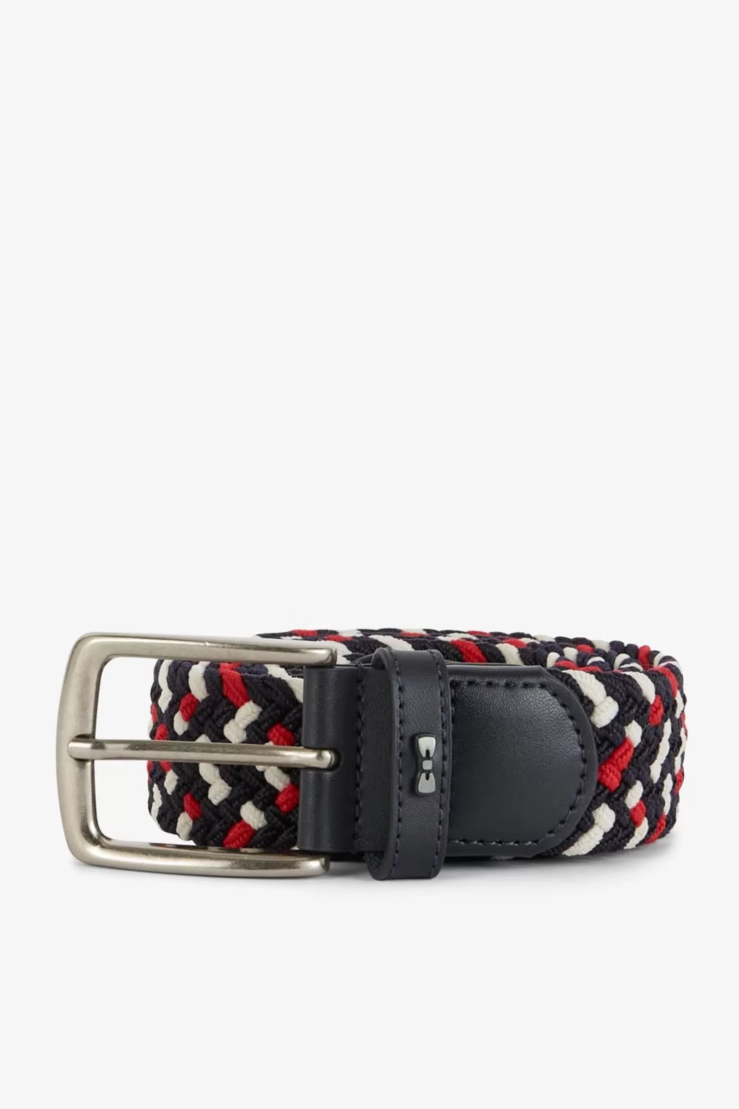 Eden Park Ceinture Rouge Tressee Elastique Tricolore-Homme Ceintures