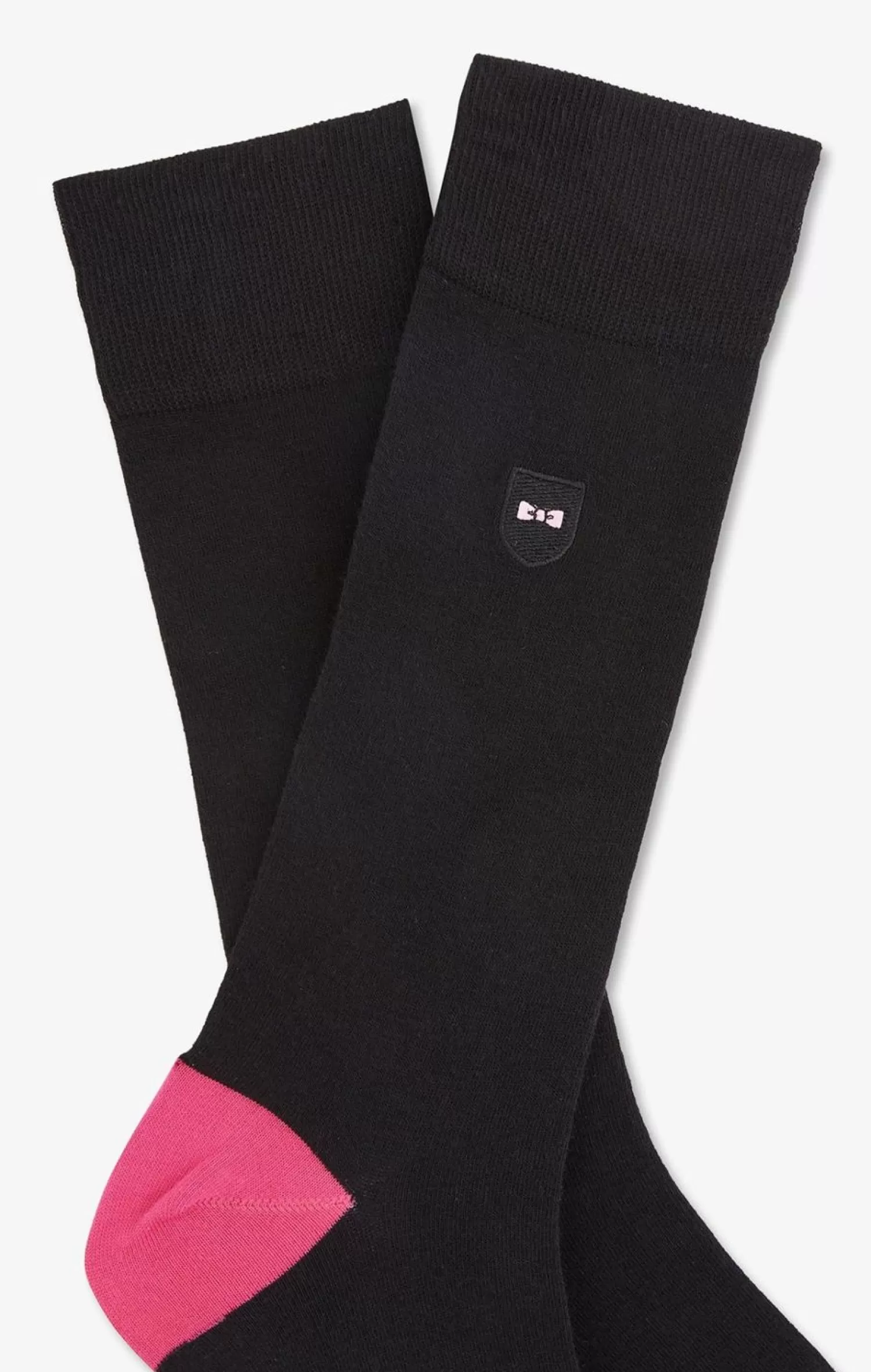 Eden Park Chaussettes Montantes Noires Color-Block-Homme Chaussettes