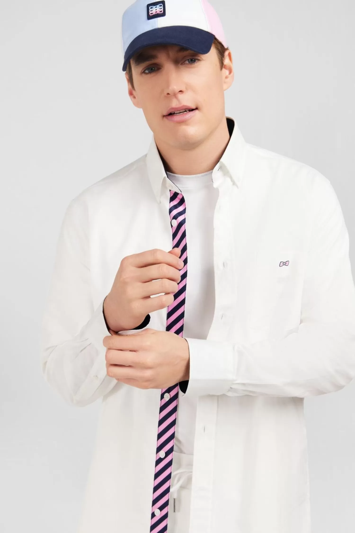 Eden Park Chemise Blanche A Broderie -Homme Chemises