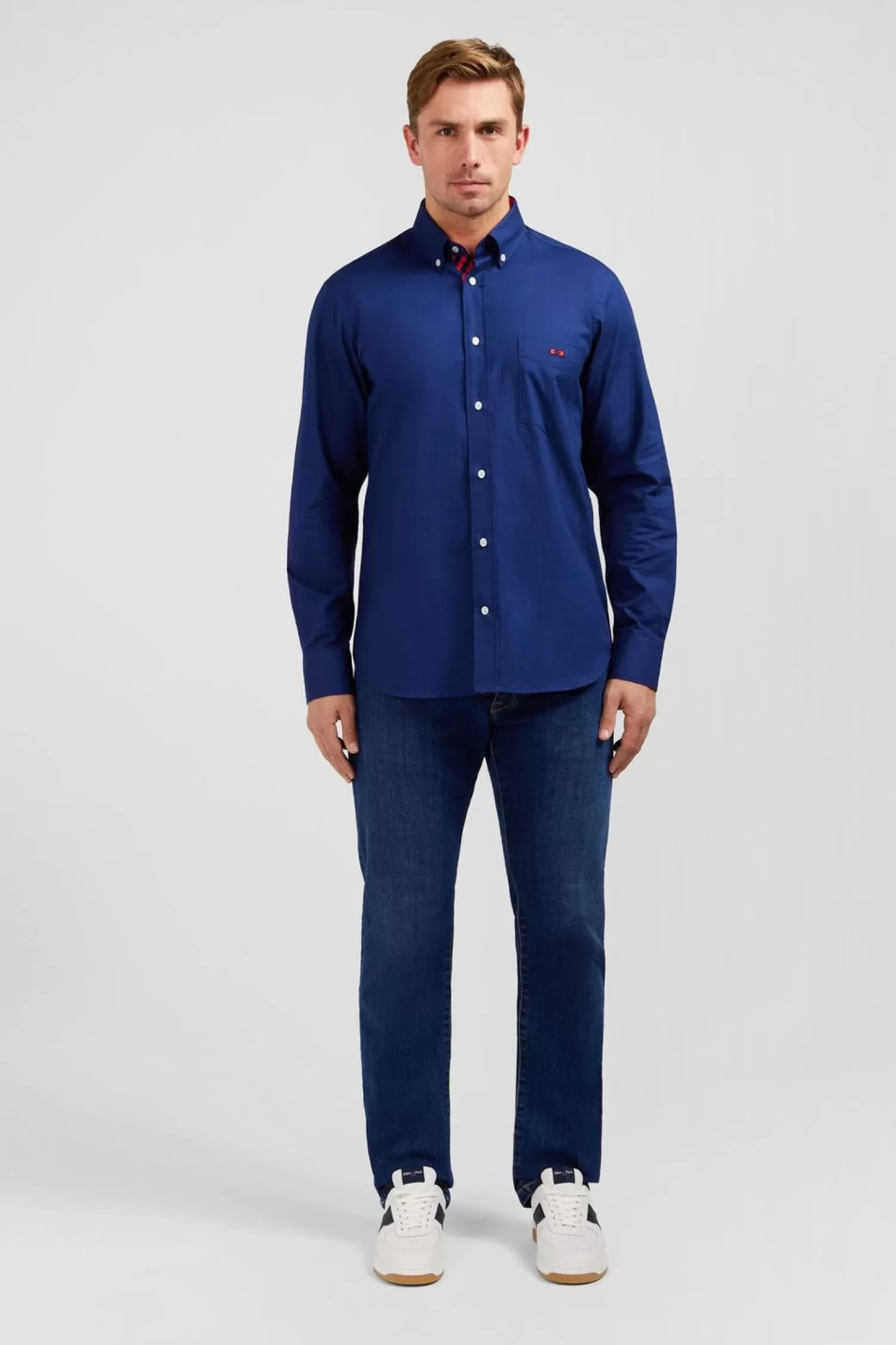 Eden Park Chemise Bleue A Broderie -Homme Chemises