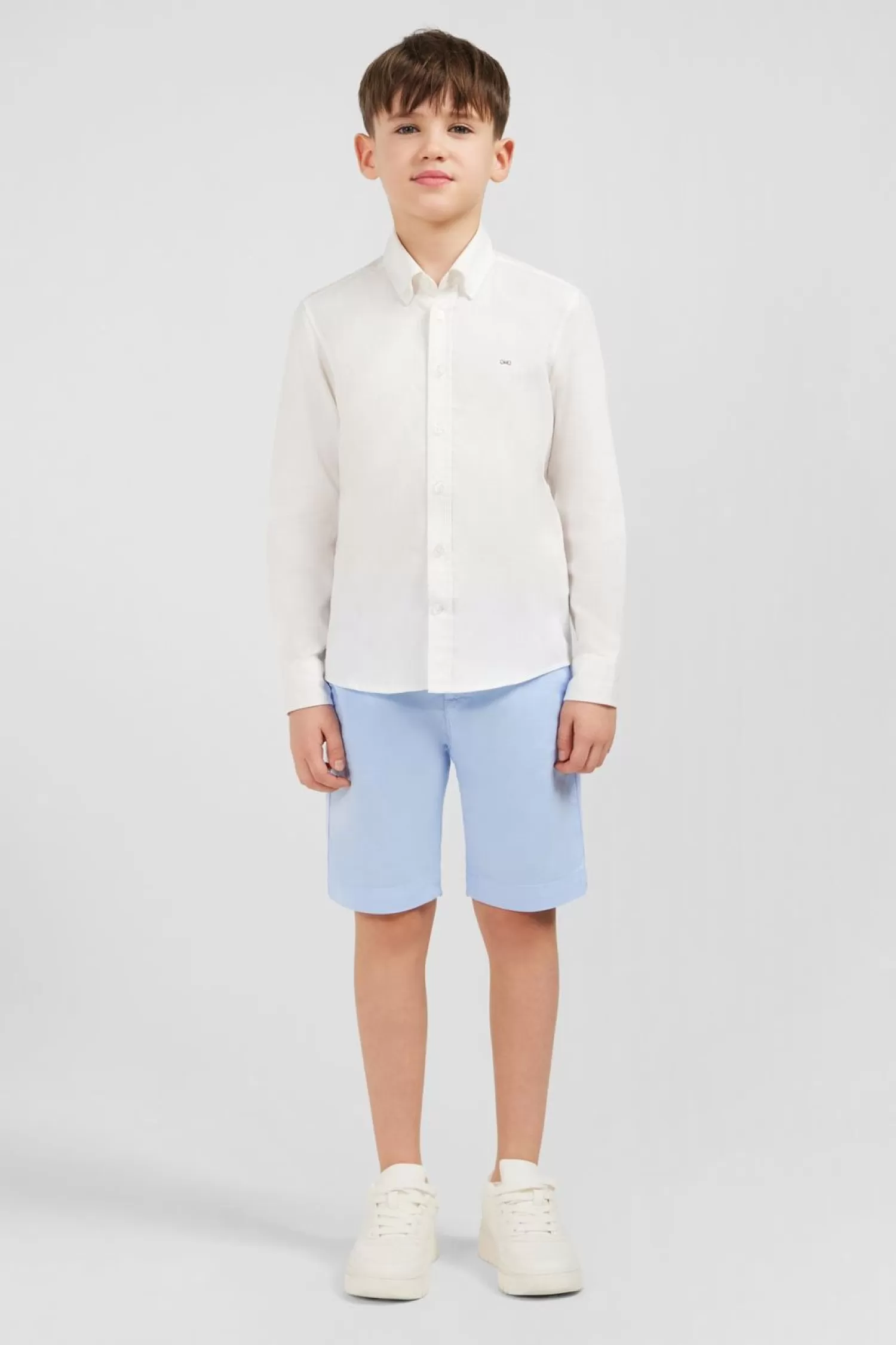 Eden Park Chemise En Coton Blanc-Enfant Enfant