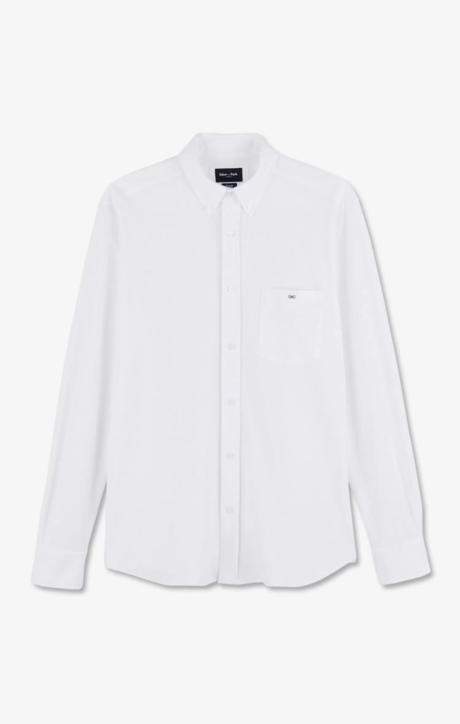 Eden Park Chemise En Coton Pinpoint Blanc-Homme Chemises