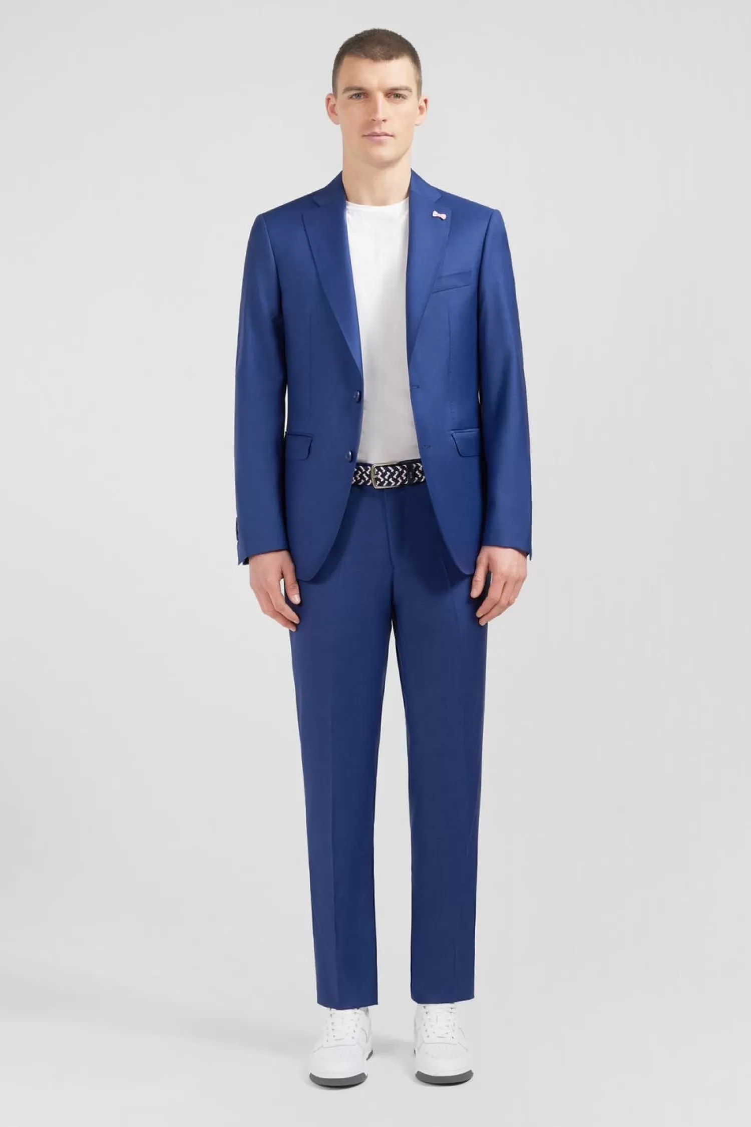 Eden Park Costume Regular En Laine Bleu-Homme Blazers Et Costumes