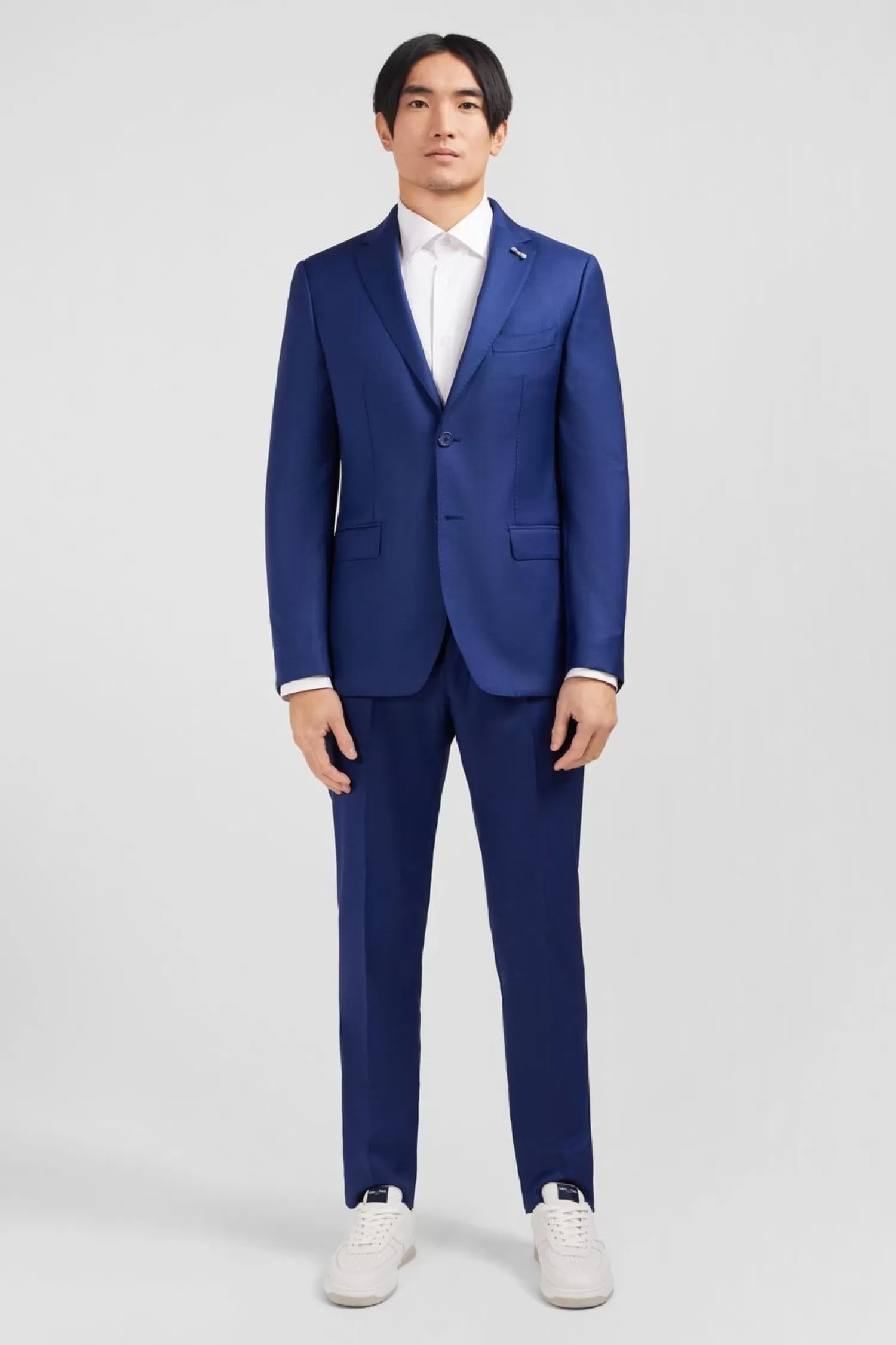 Eden Park Costume Slim En Laine Bleu-Homme Blazers Et Costumes