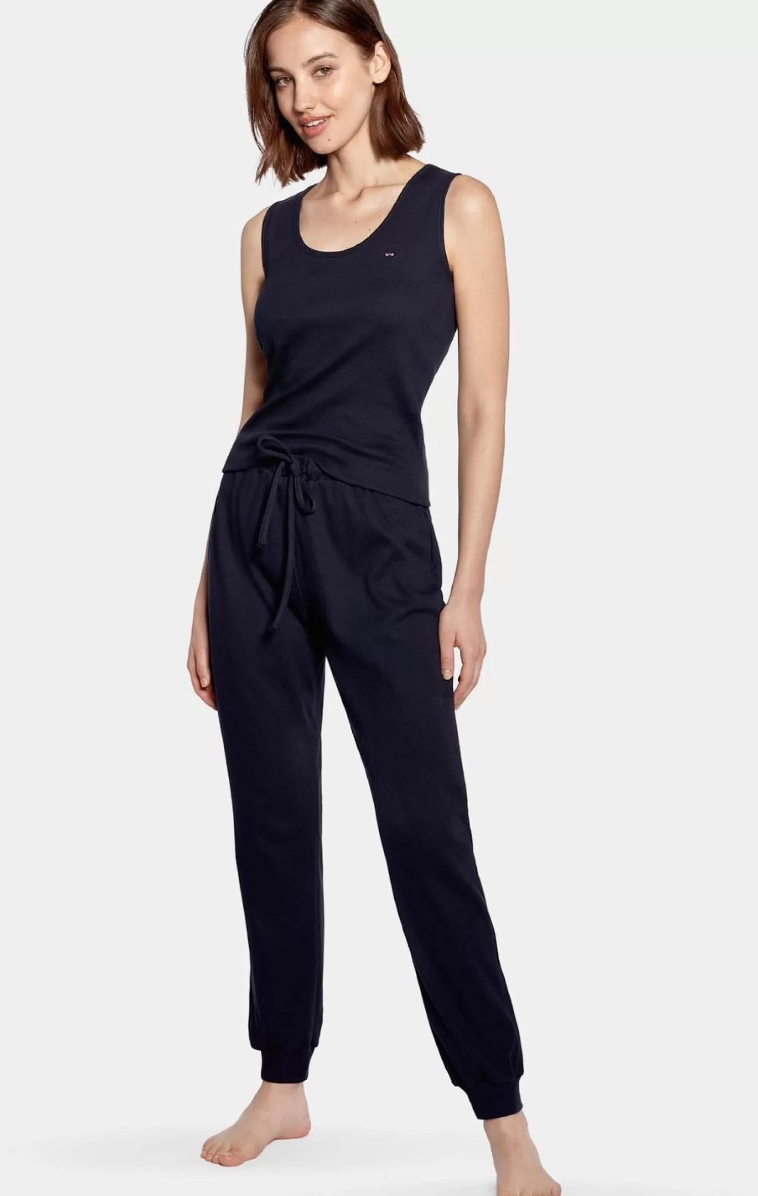 Eden Park Ensemble Pyjama Marine En Coton Stretch-Femme Pyjamas