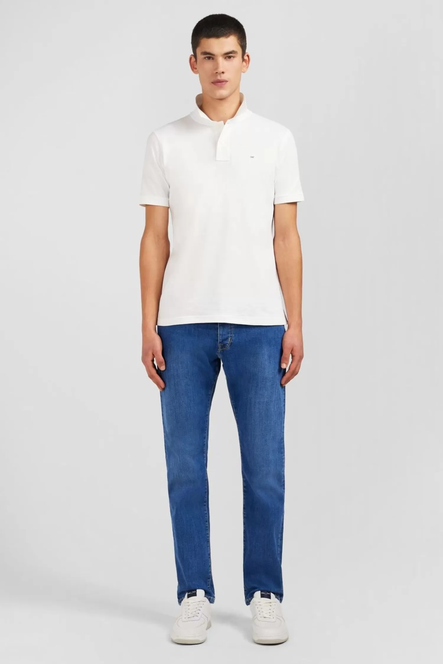 Eden Park Jean Bleu En Coton Stretch-Homme Pantalons