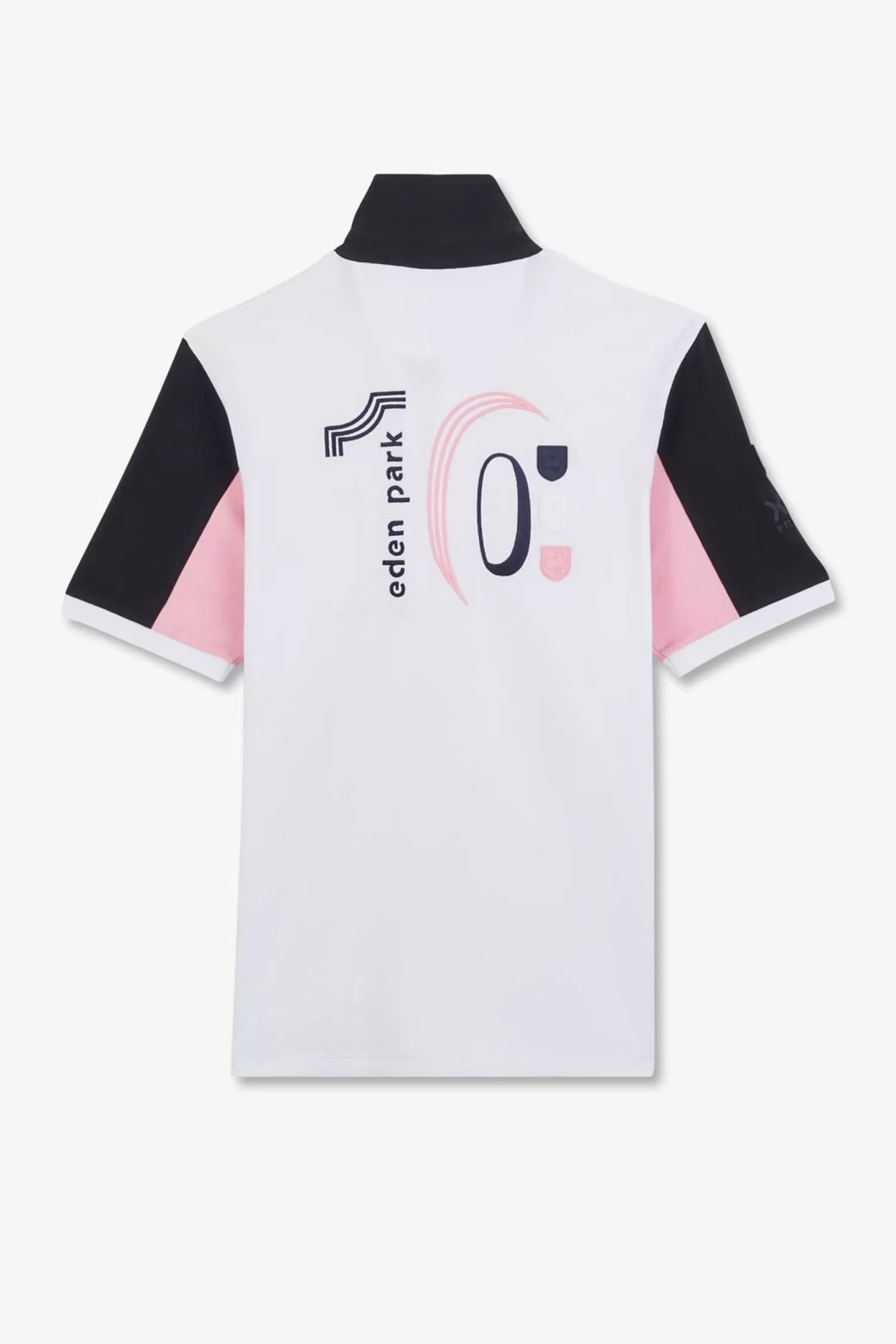 Eden Park Maillot Blanc Colorblock A Broderie N°10 Au Dos-Homme Maillots De Rugby