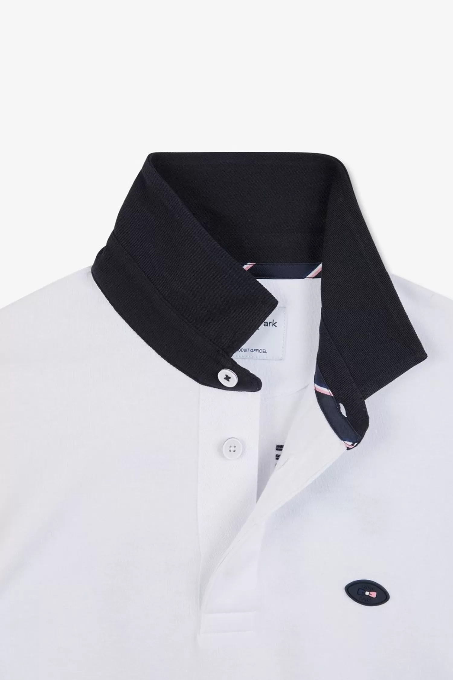 Eden Park Maillot Blanc Colorblock A Broderie N°10 Au Dos-Homme Maillots De Rugby