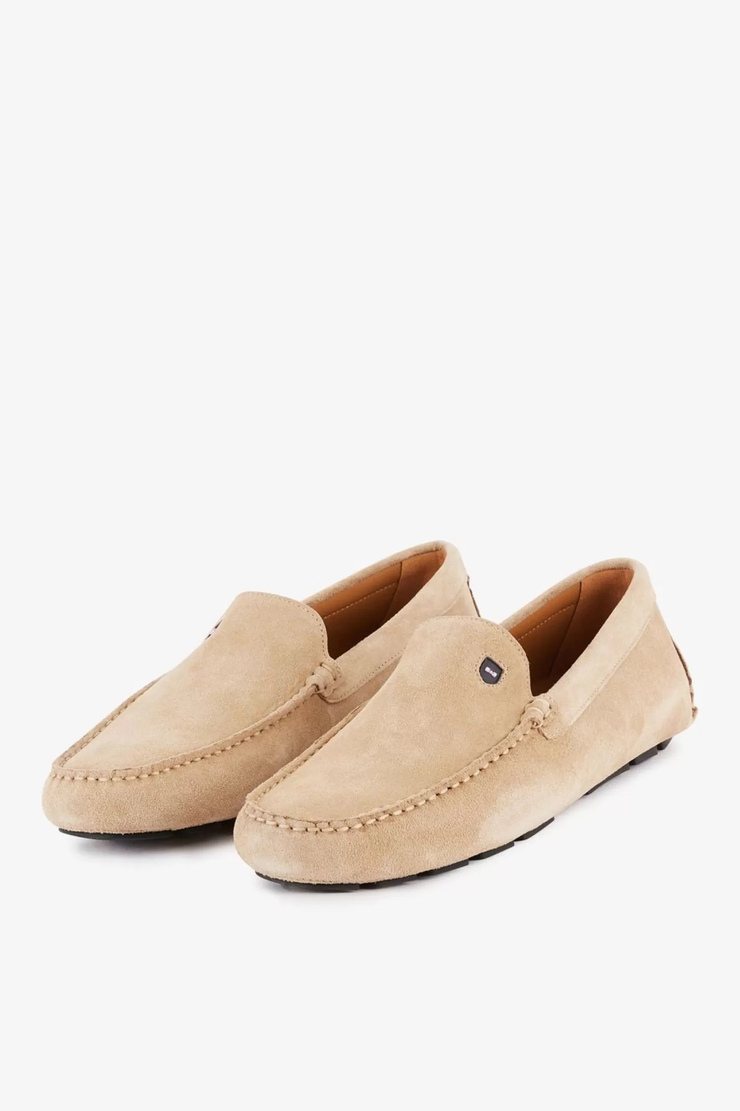 Eden Park Mocassins Beiges En Cuir Suede-Homme Mocassins