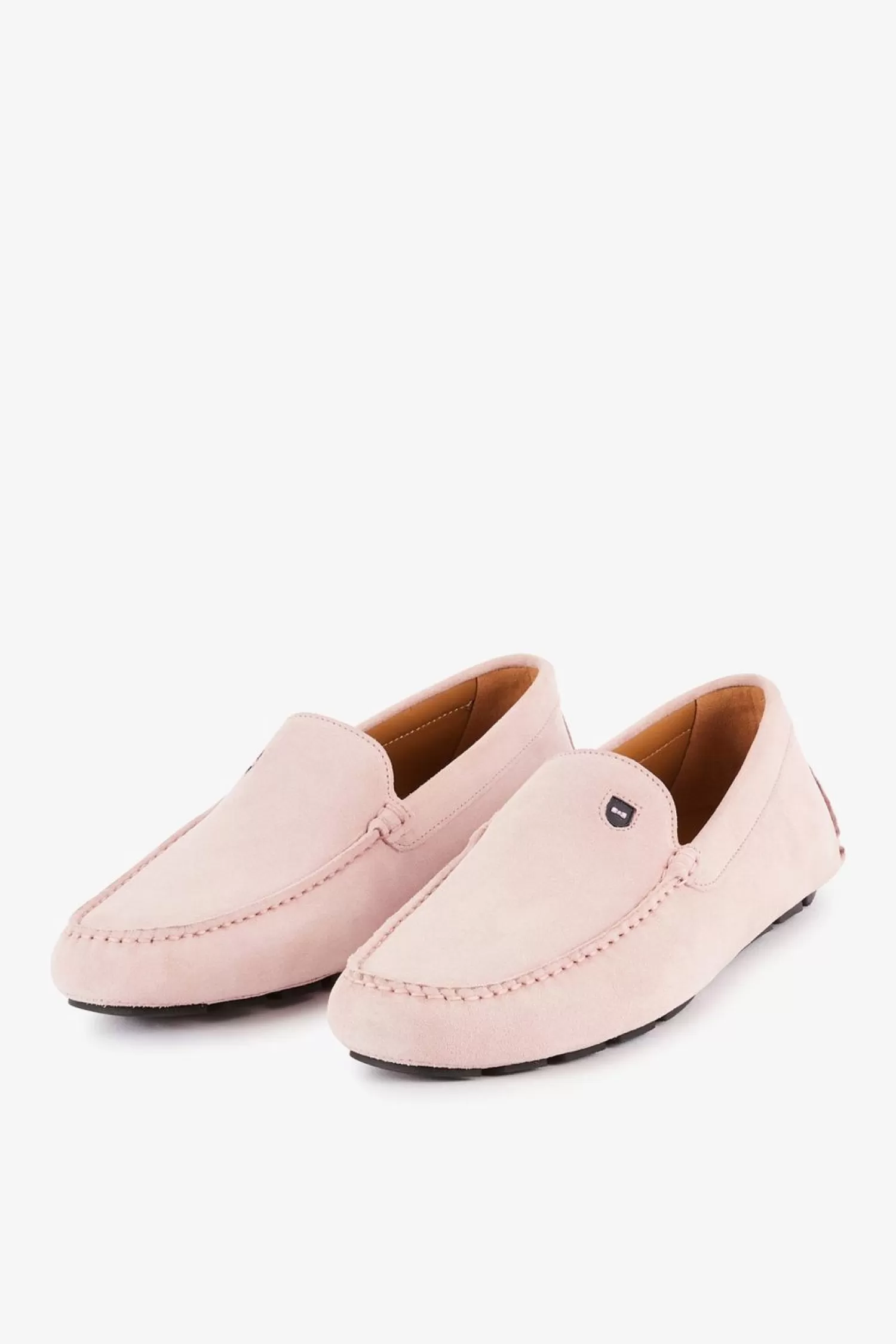 Eden Park Mocassins Roses En Cuir Suede-Homme Mocassins