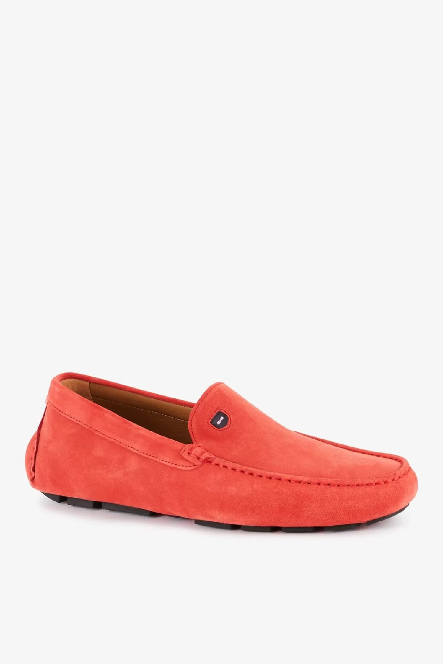 Eden Park Mocassins Rouges En Cuir Suede-Homme Mocassins