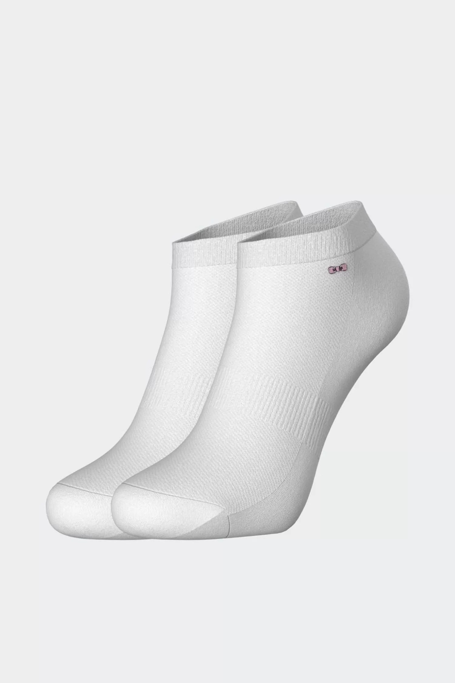 Eden Park Paire De Chaussettes Basses Blanches En Coton Stretch-Homme Chaussettes