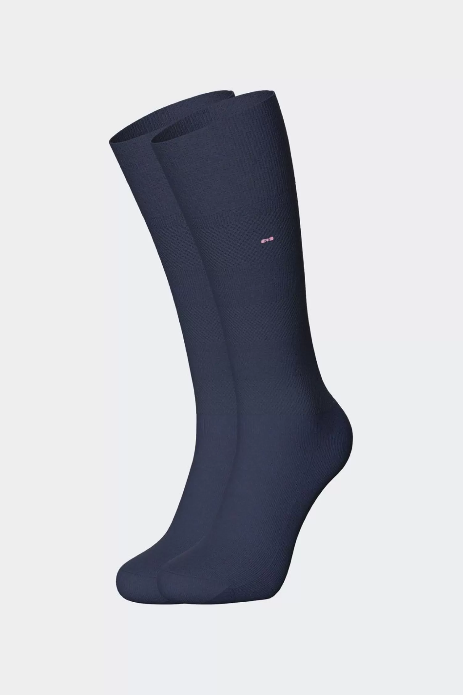 Eden Park Paire De Chaussettes Cerclees Marine En Coton Stretch-Homme Chaussettes