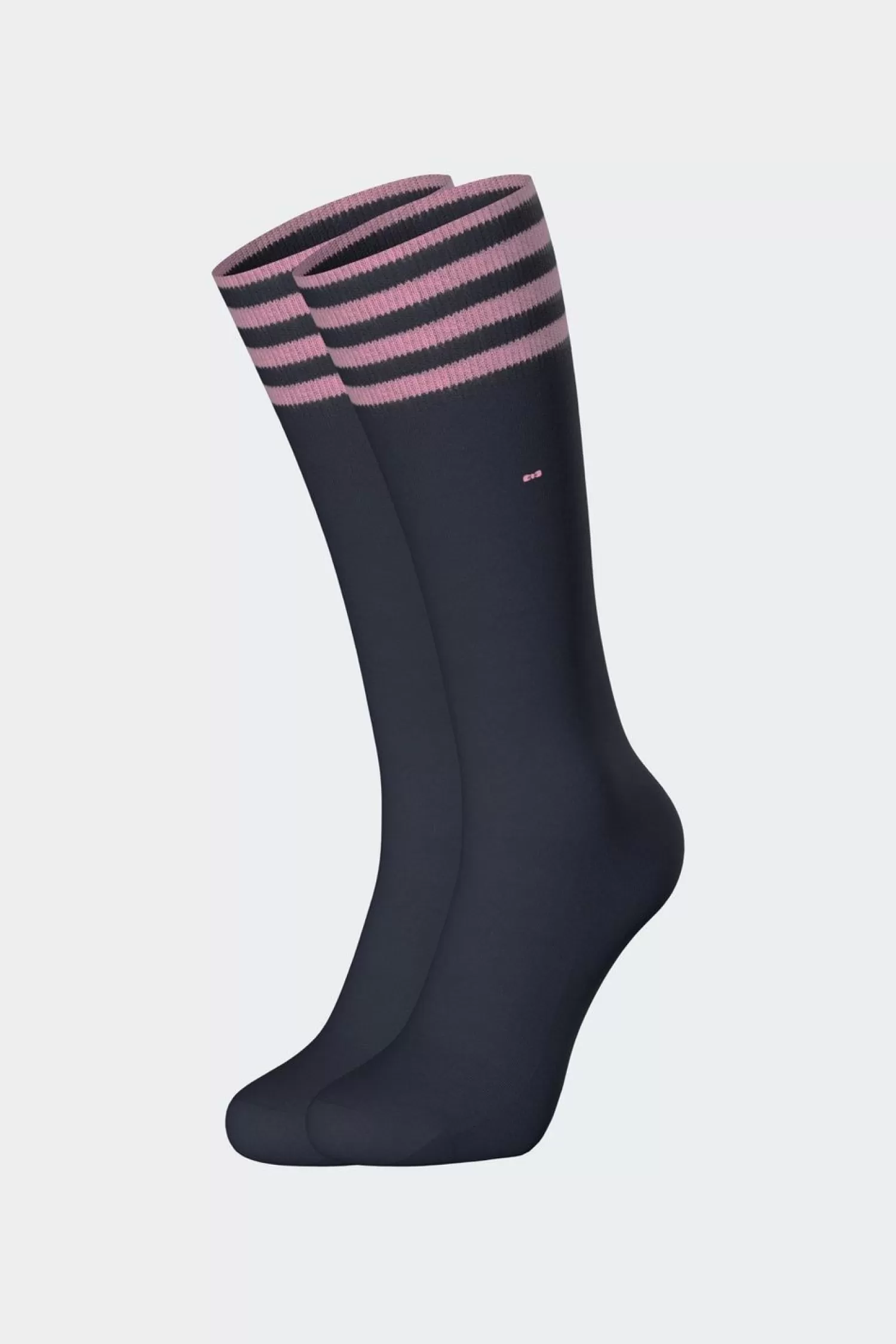 Eden Park Paire De Chaussettes Marine A Bords Rayes En Coton Stretch-Homme Chaussettes