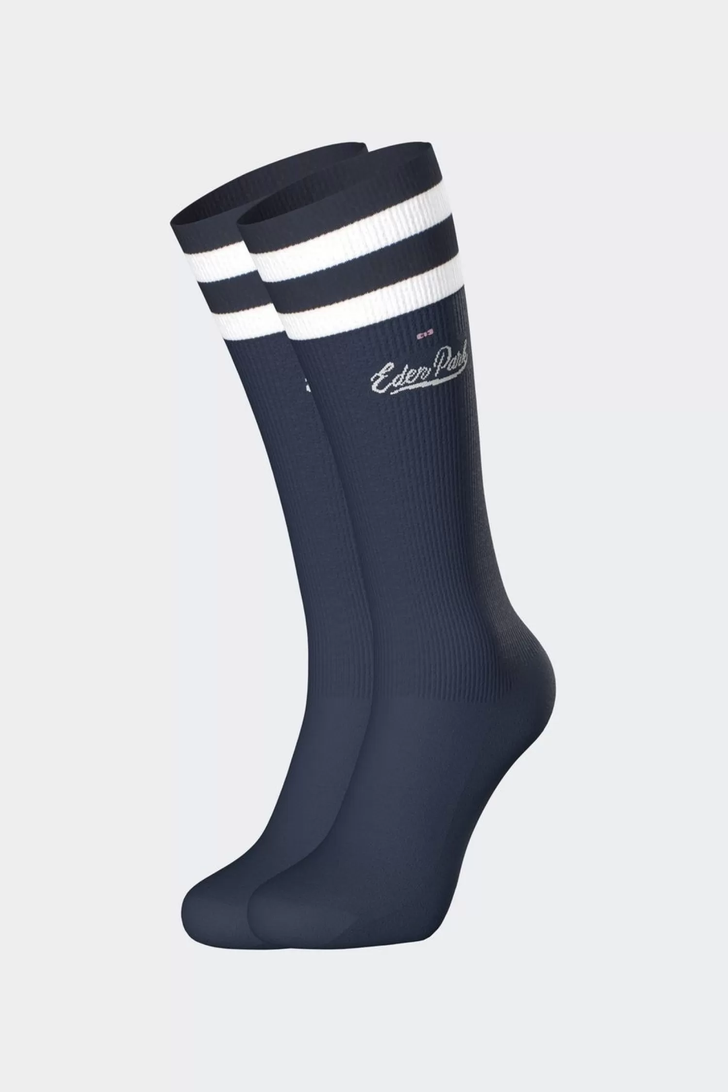Eden Park Paire De Chaussettes Marine Inscription Varsity En Coton Stretch-Homme Chaussettes