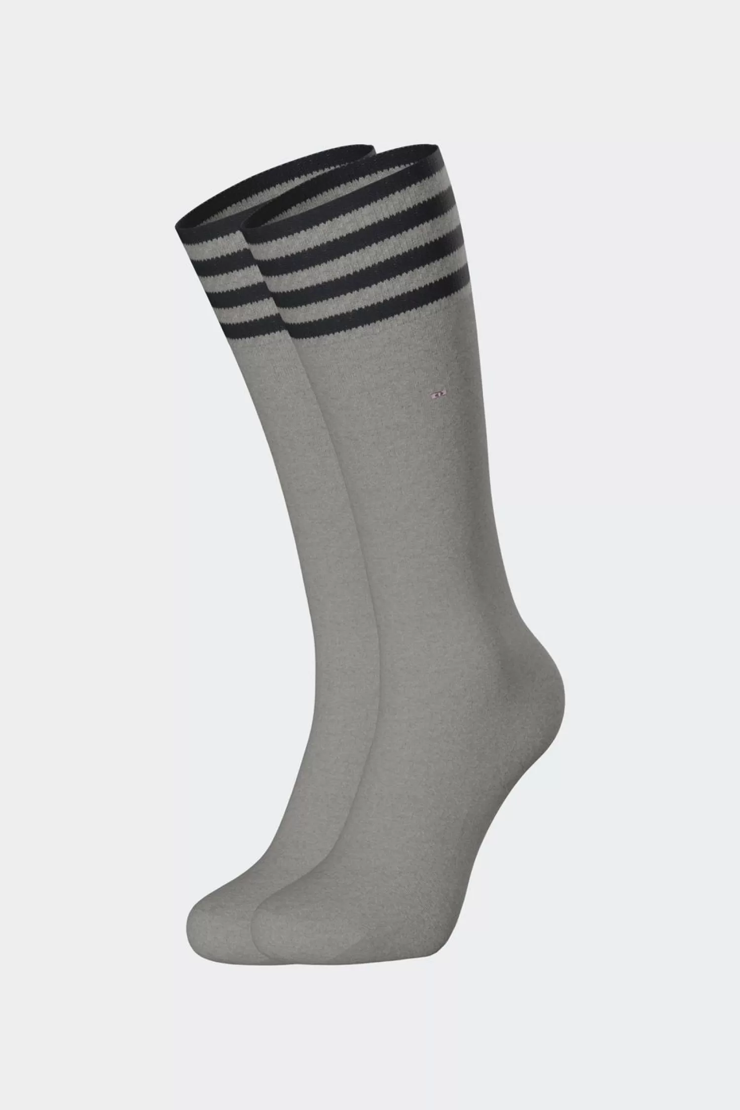 Eden Park Paire De Chaussettes Roses A Bords Rayes En Coton Stretch-Homme Chaussettes