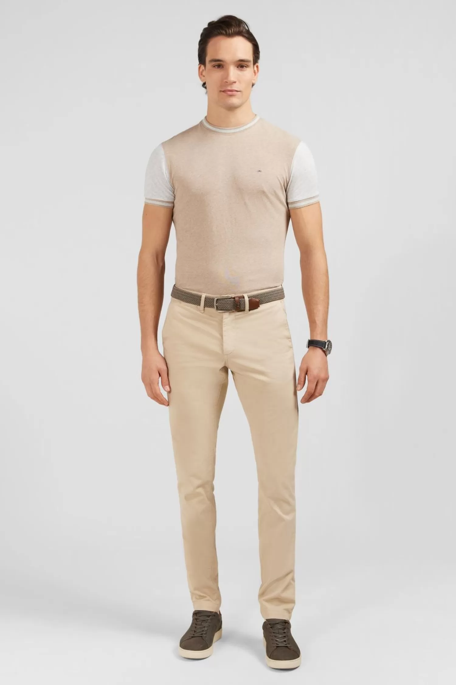 Eden Park Pantalon Chino Beige-Homme Pantalons