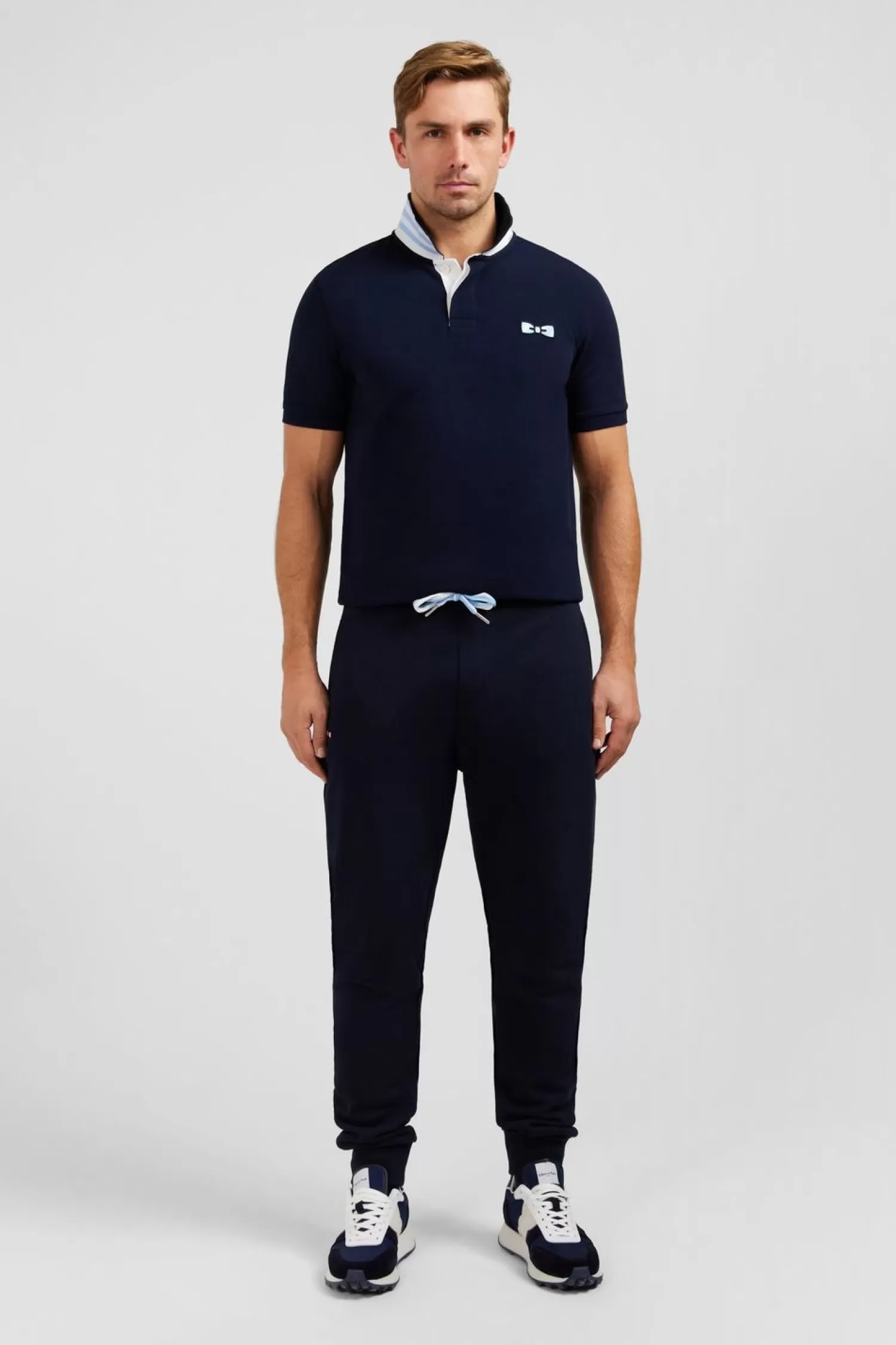 Eden Park Pantalon De Jogging Bleu Marine-Homme Pantalons