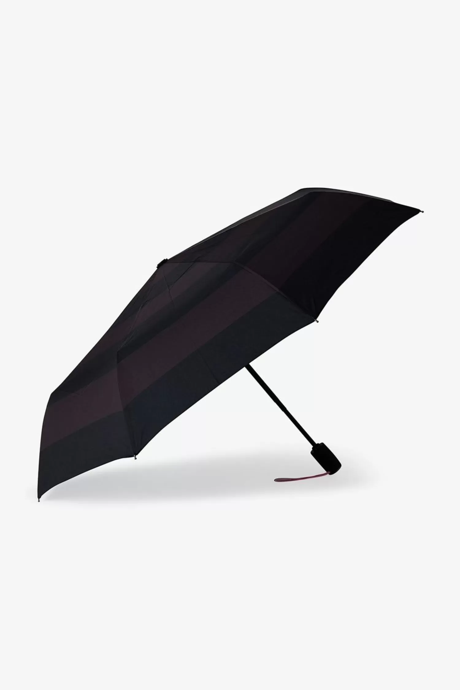 Eden Park Parapluie Noir Pliant A Rayures-Homme Parapluies