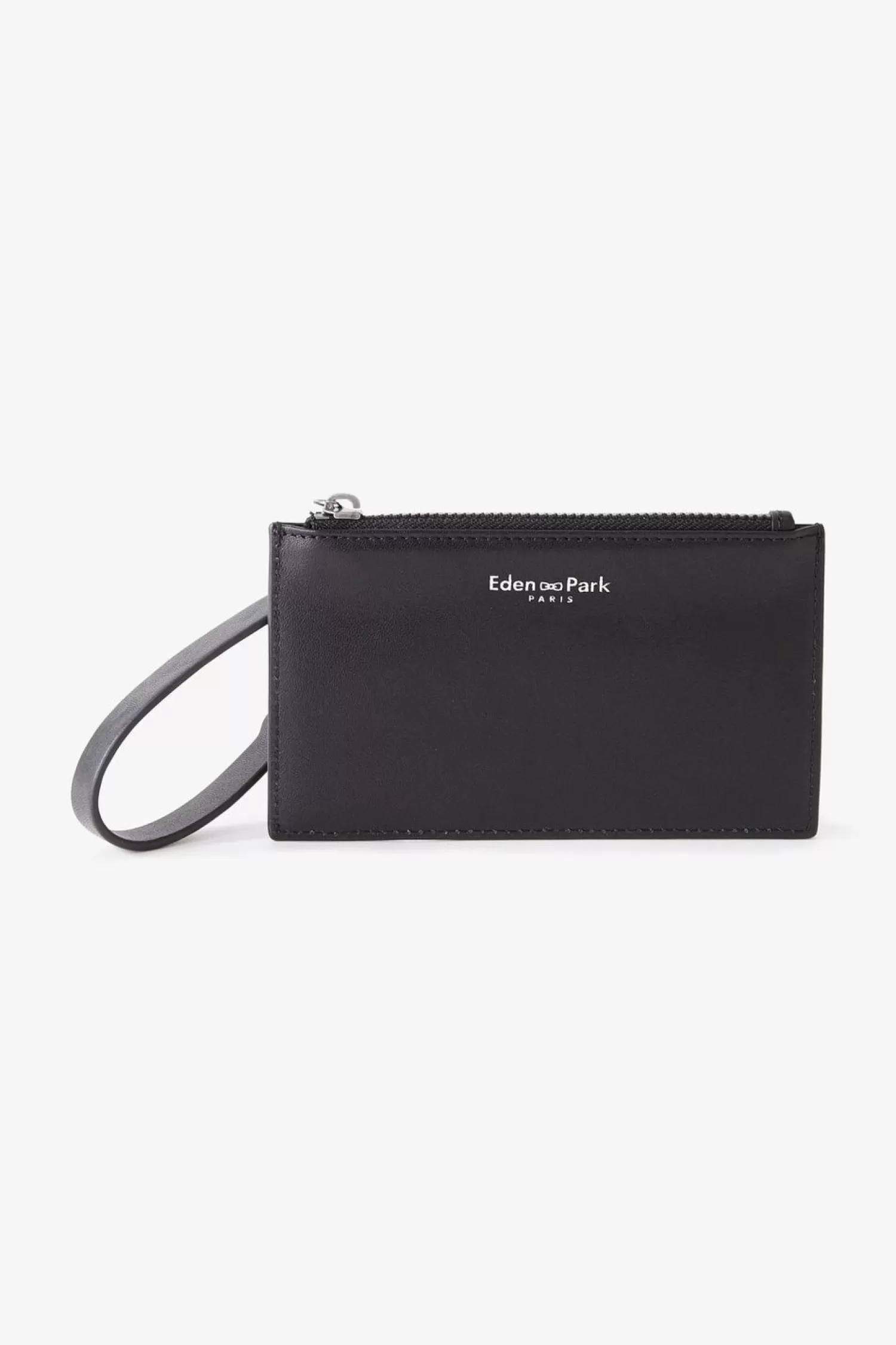 Eden Park Pochette Noire En Cuir-Homme Portes-Cartes