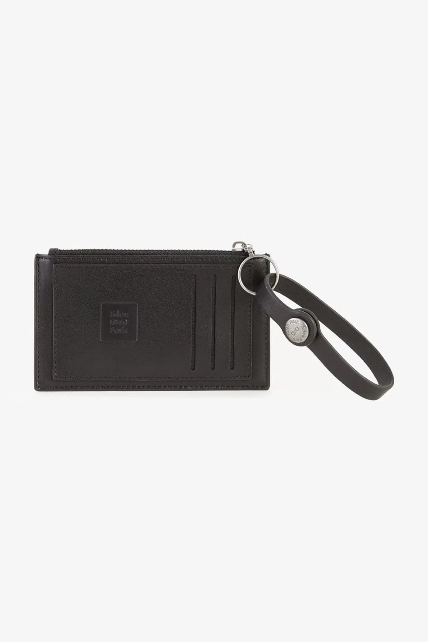 Eden Park Pochette Noire En Cuir-Homme Portes-Cartes