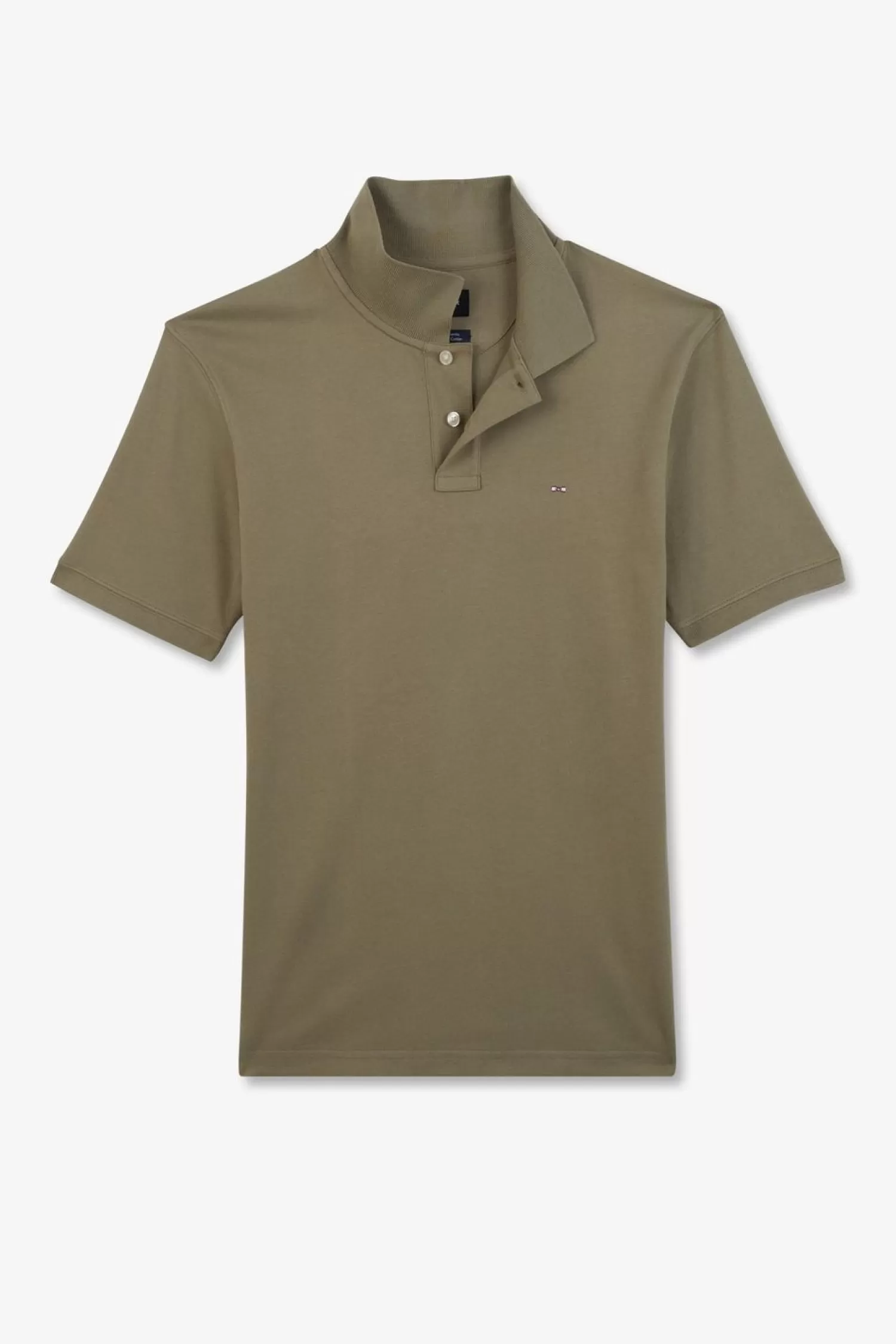 Eden Park Polo Beige Uni A Manches Courtes-Homme Polos