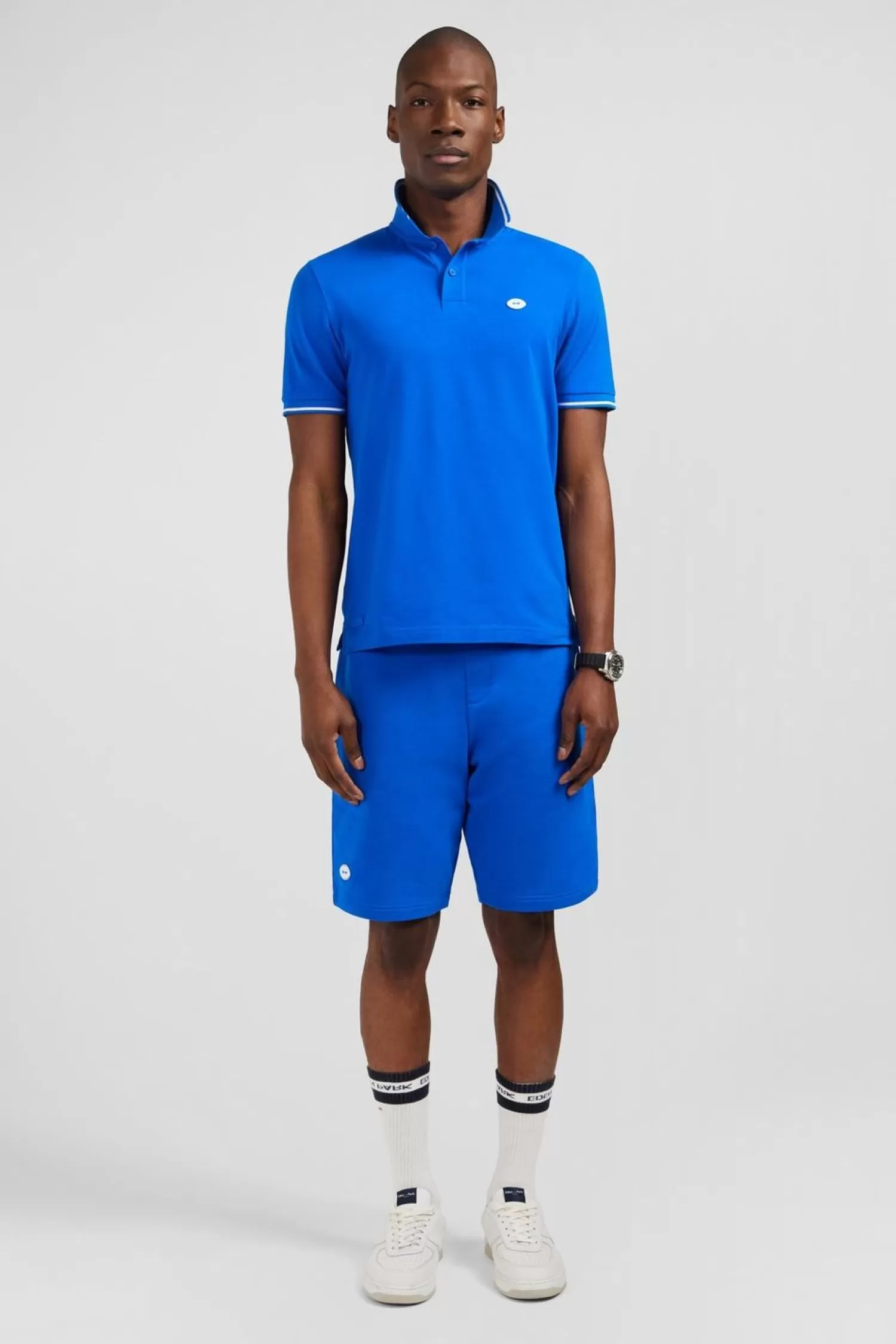 Eden Park Polo Bleu A Manches Courtes-Homme Polos