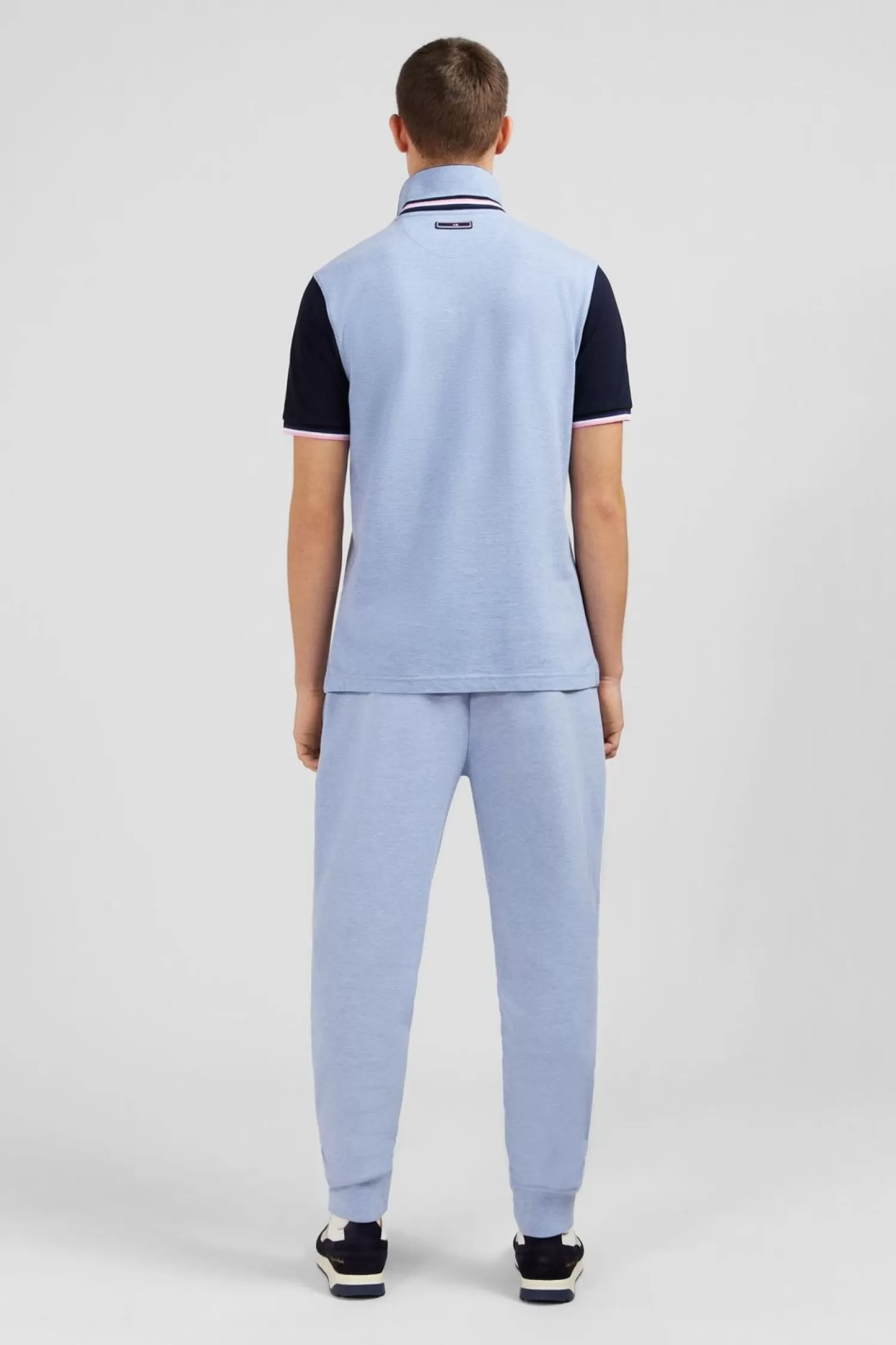 Eden Park Polo Bleu Colorblock Manches Courtes-Homme Polos