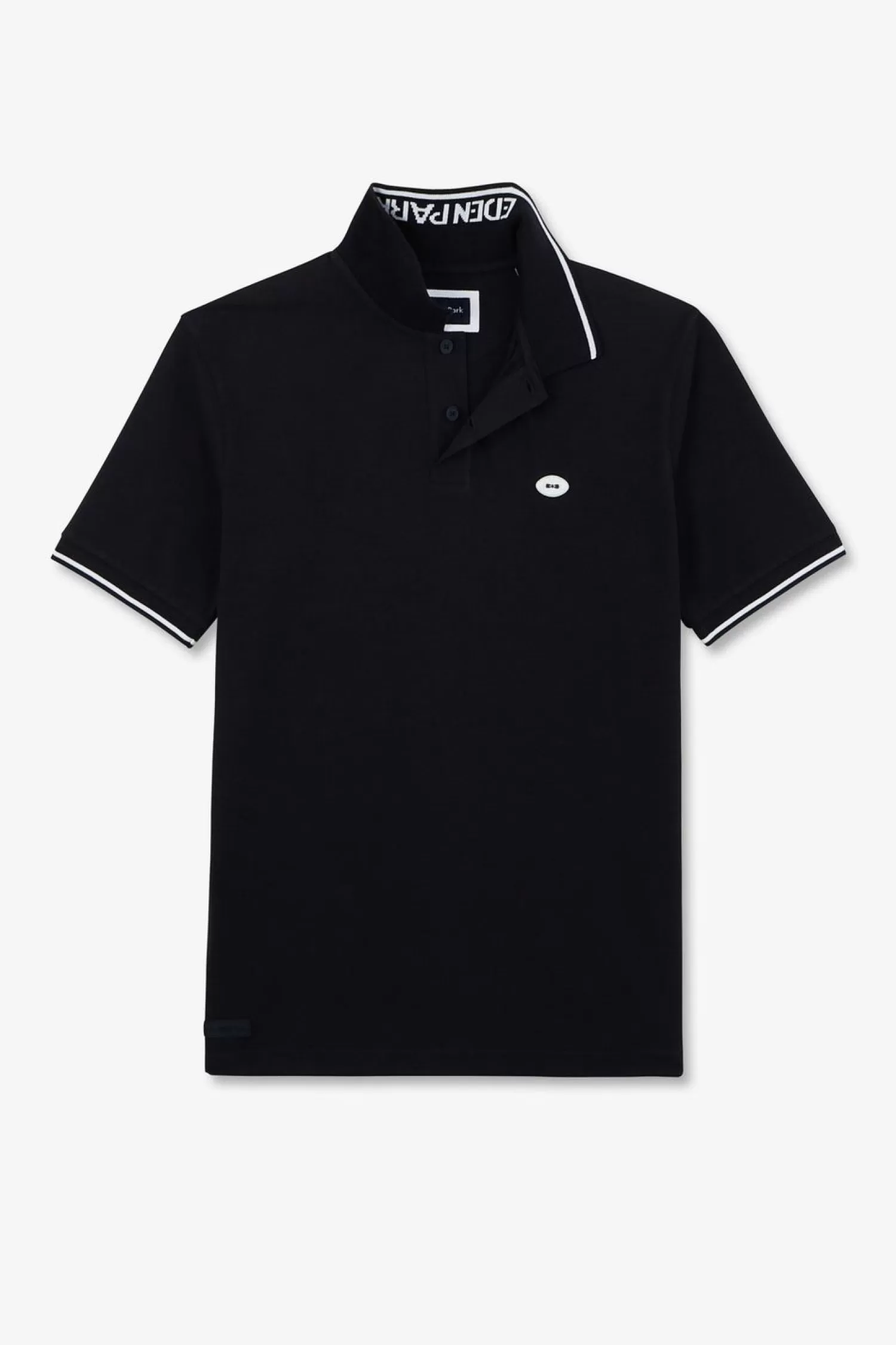 Eden Park Polo Bleu Fonce A Manches Courtes-Homme Polos