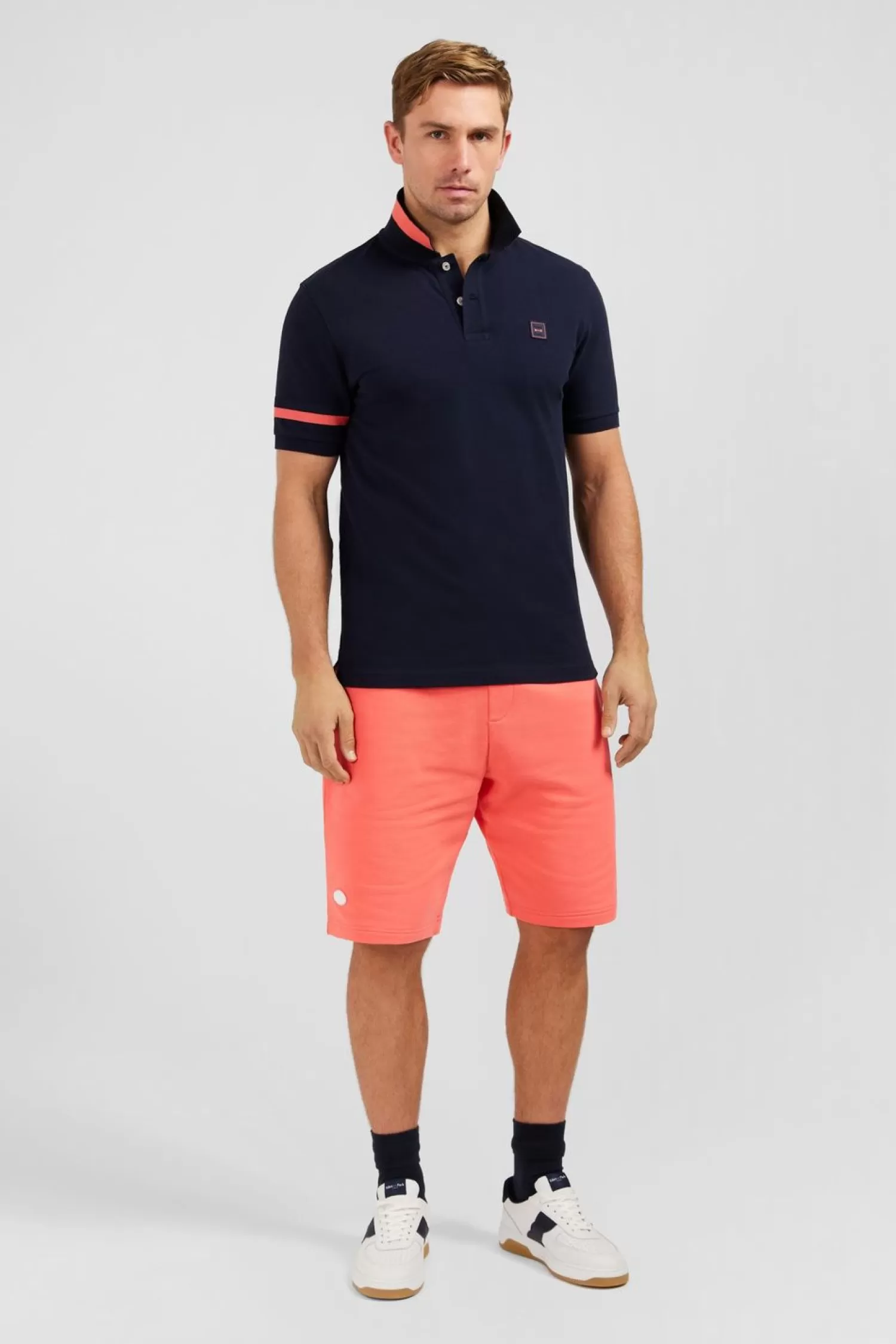 Eden Park Polo Bleu Marine A Manches Courtes-Homme Polos