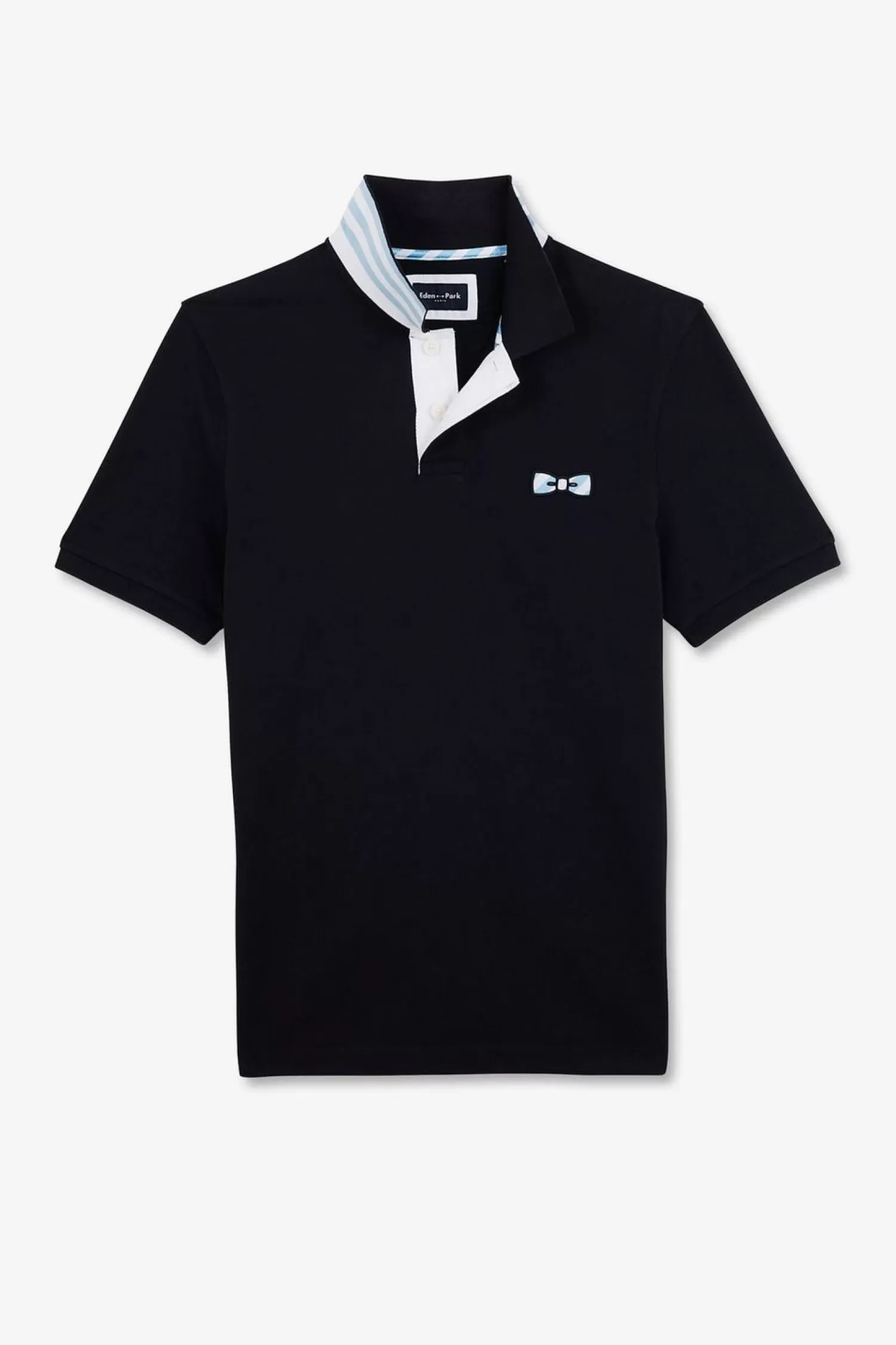 Eden Park Polo Bleu Marine A Manches Courtes-Homme Polos