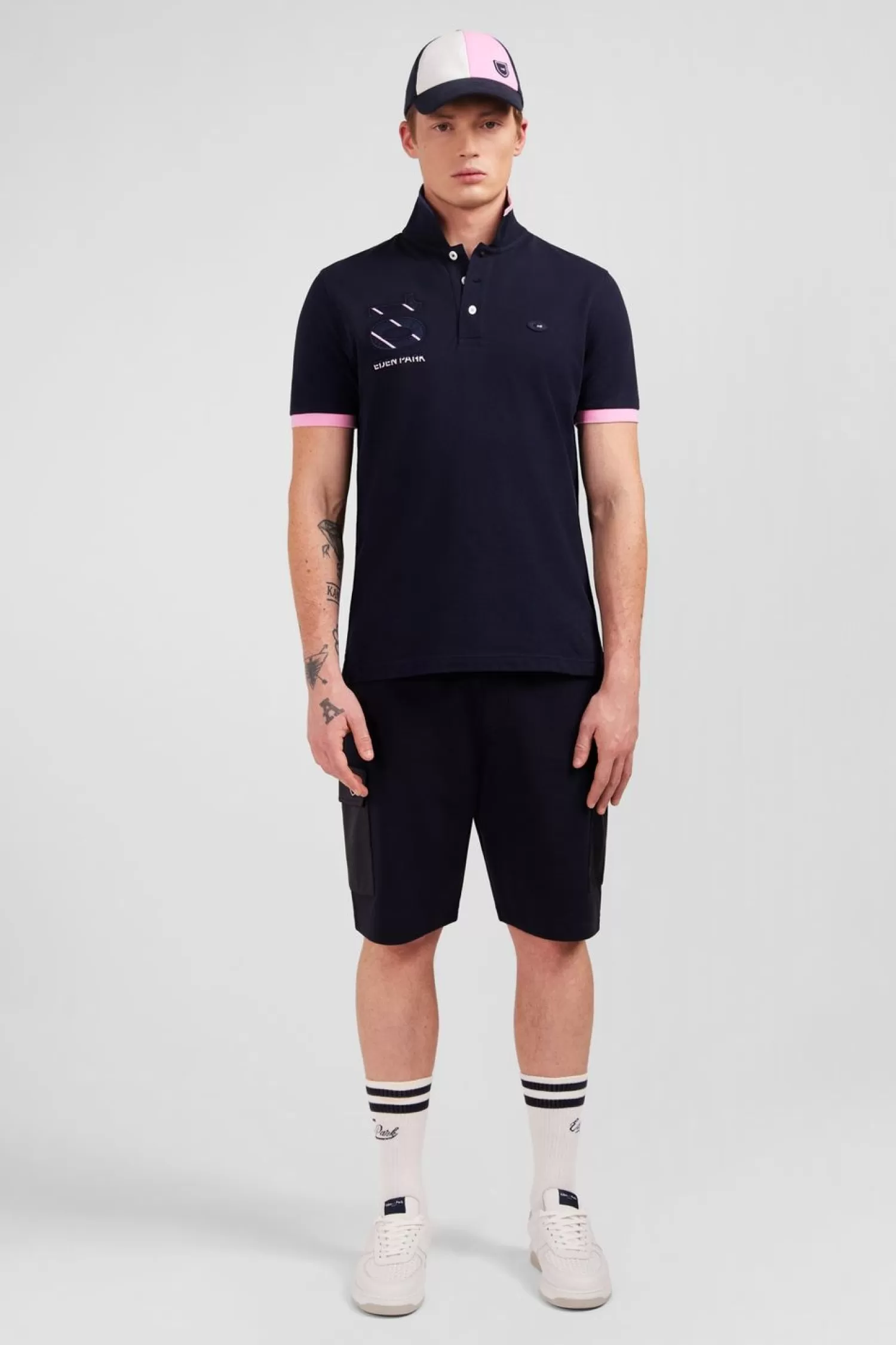 Eden Park Polo Bleu Marine A Manches Courtes Xv De France-Homme Polos