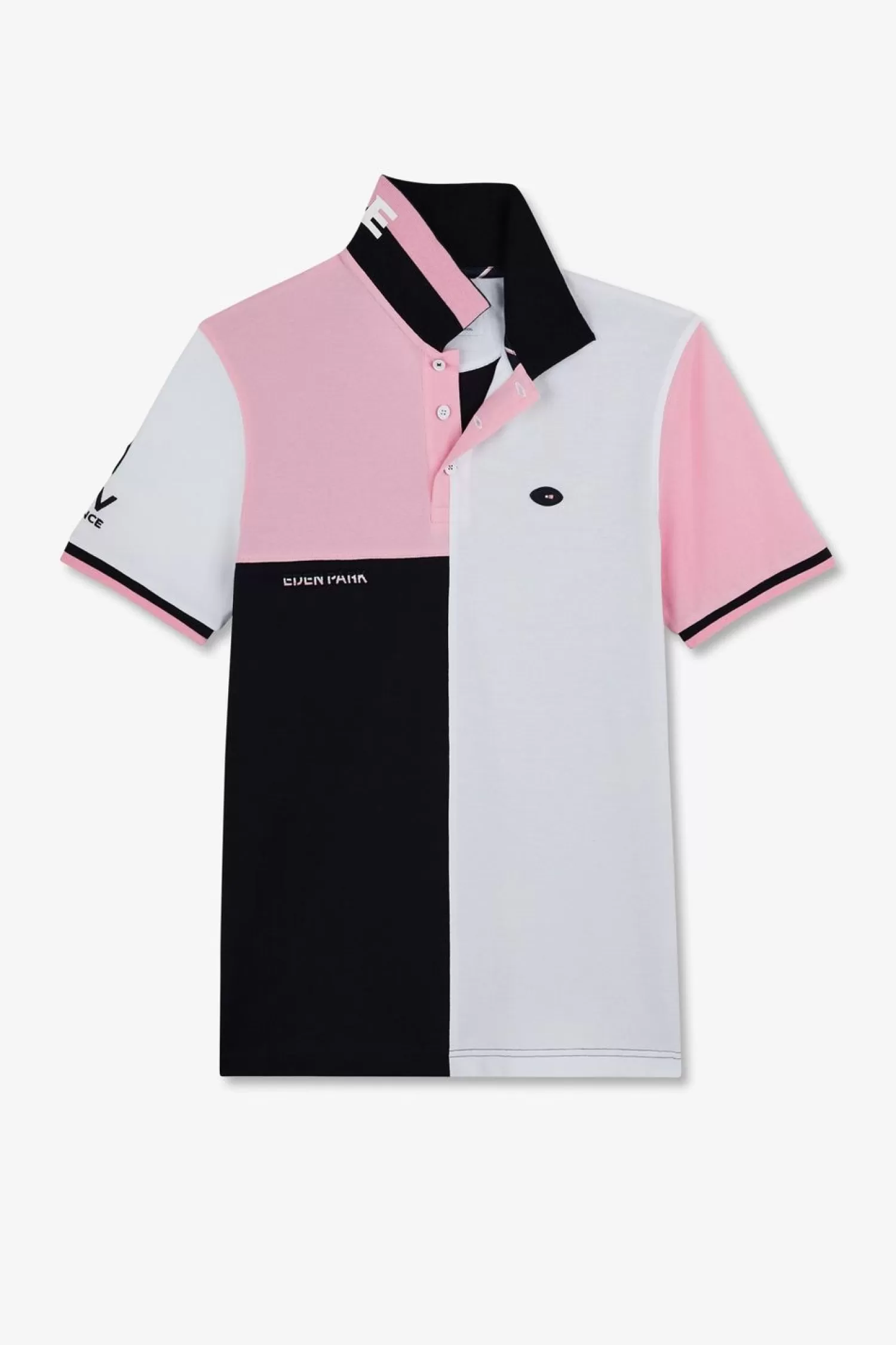 Eden Park Polo Colorblock A Manches Courtes Xv De France-Homme Polos