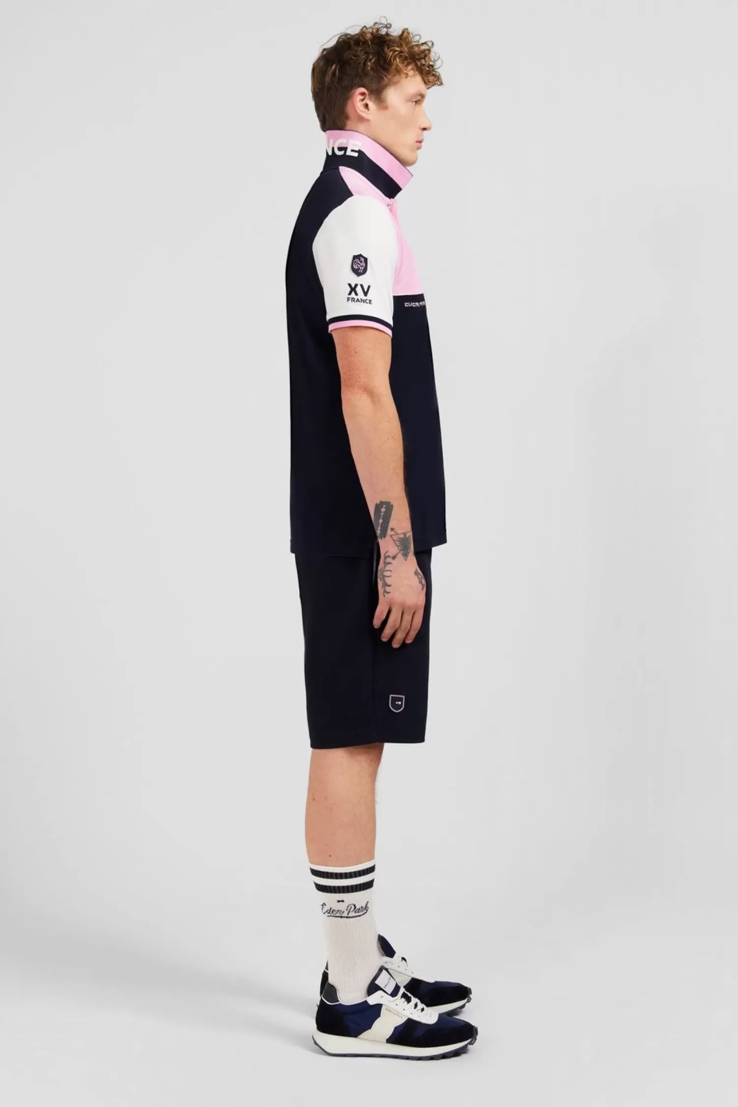 Eden Park Polo Colorblock A Manches Courtes Xv De France-Homme Polos