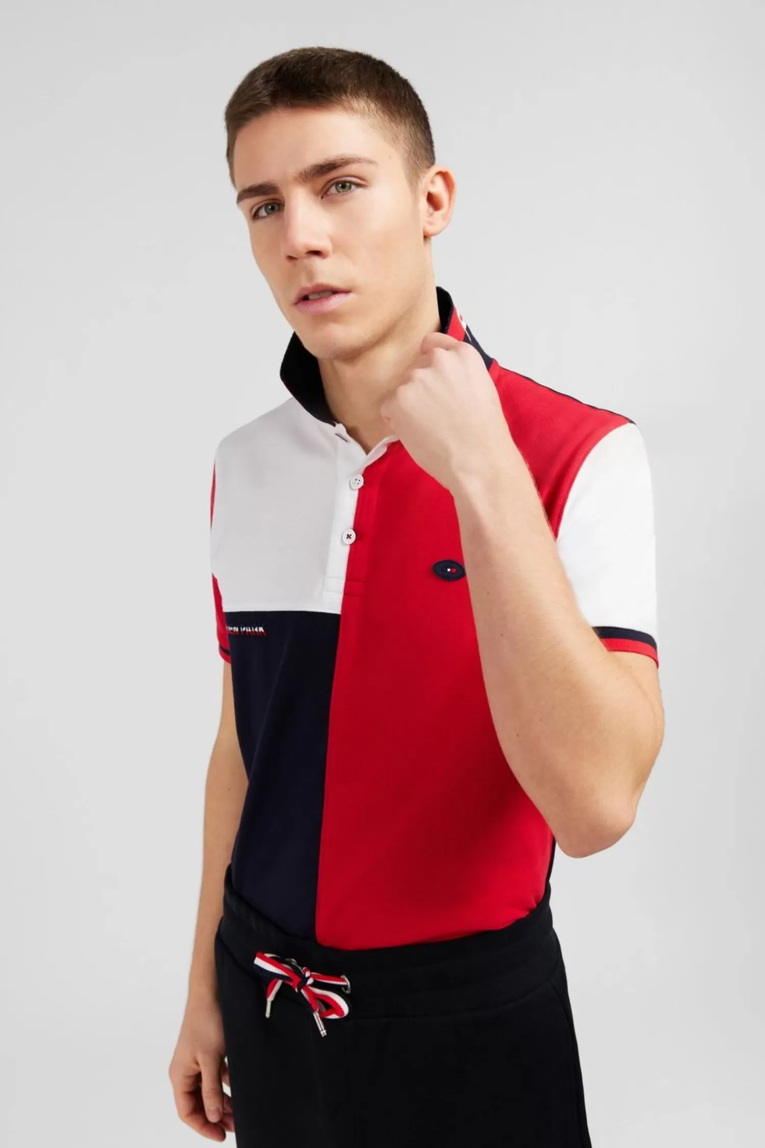 Eden Park Polo Colorblock A Manches Courtes Xv De France-Homme Polos