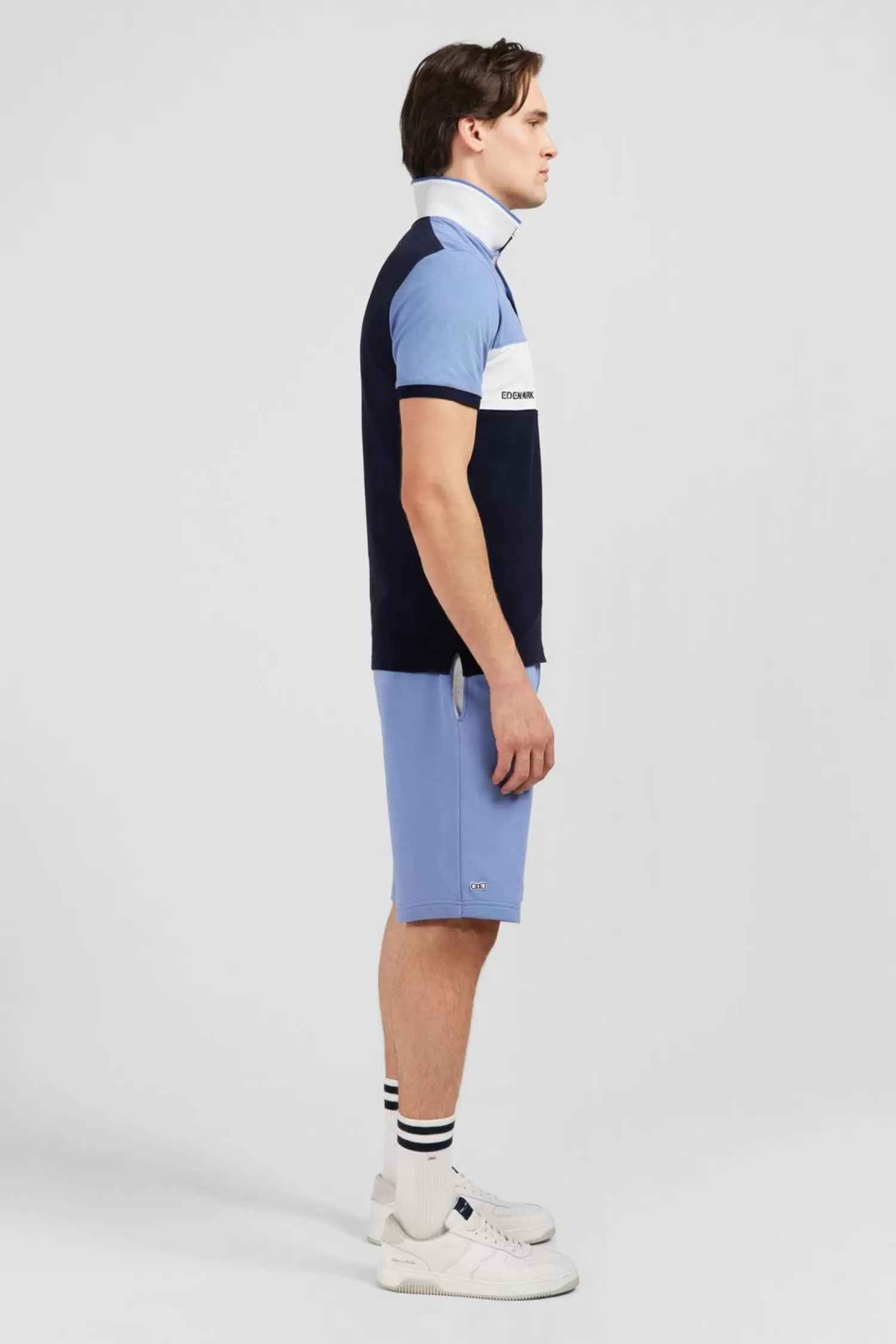 Eden Park Polo Colorblock Bleu A Manches Courtes-Homme Polos