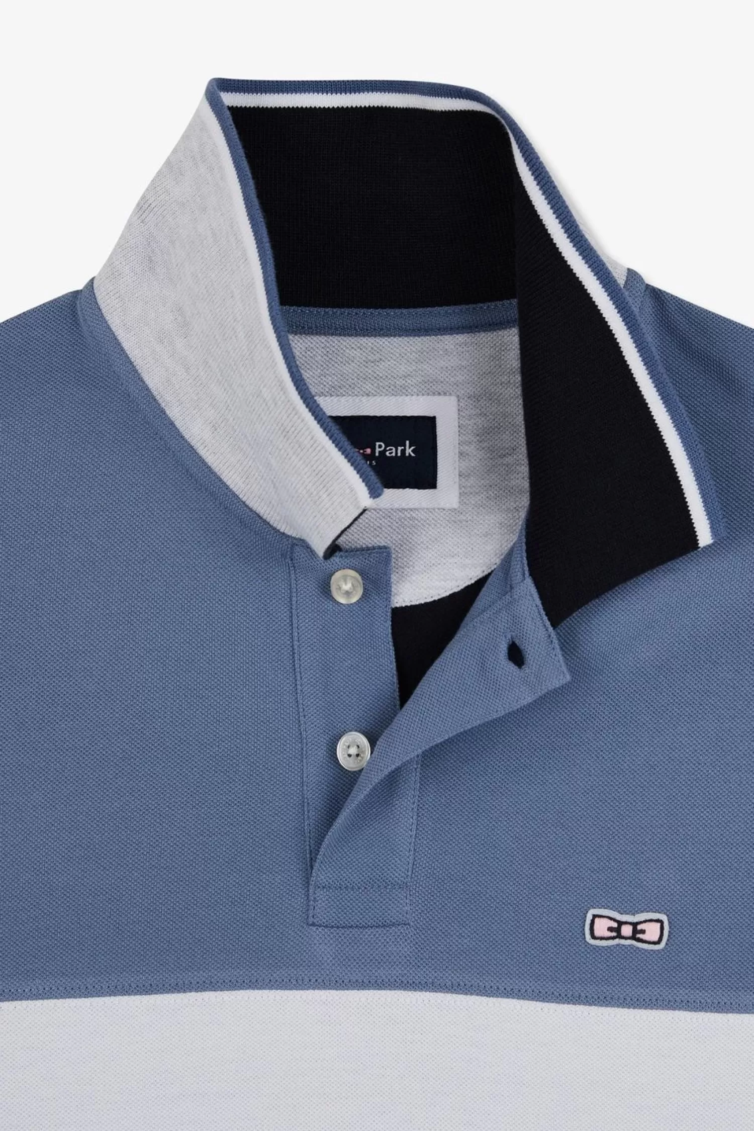 Eden Park Polo Colorblock Bleu A Manches Courtes-Homme Polos