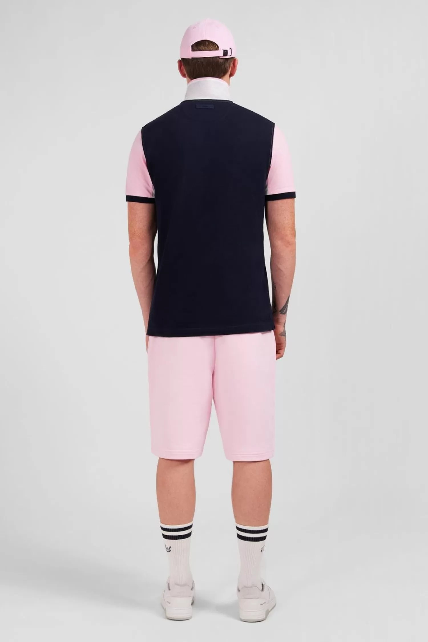 Eden Park Polo Colorblock Rose A Manches Courtes-Homme Polos